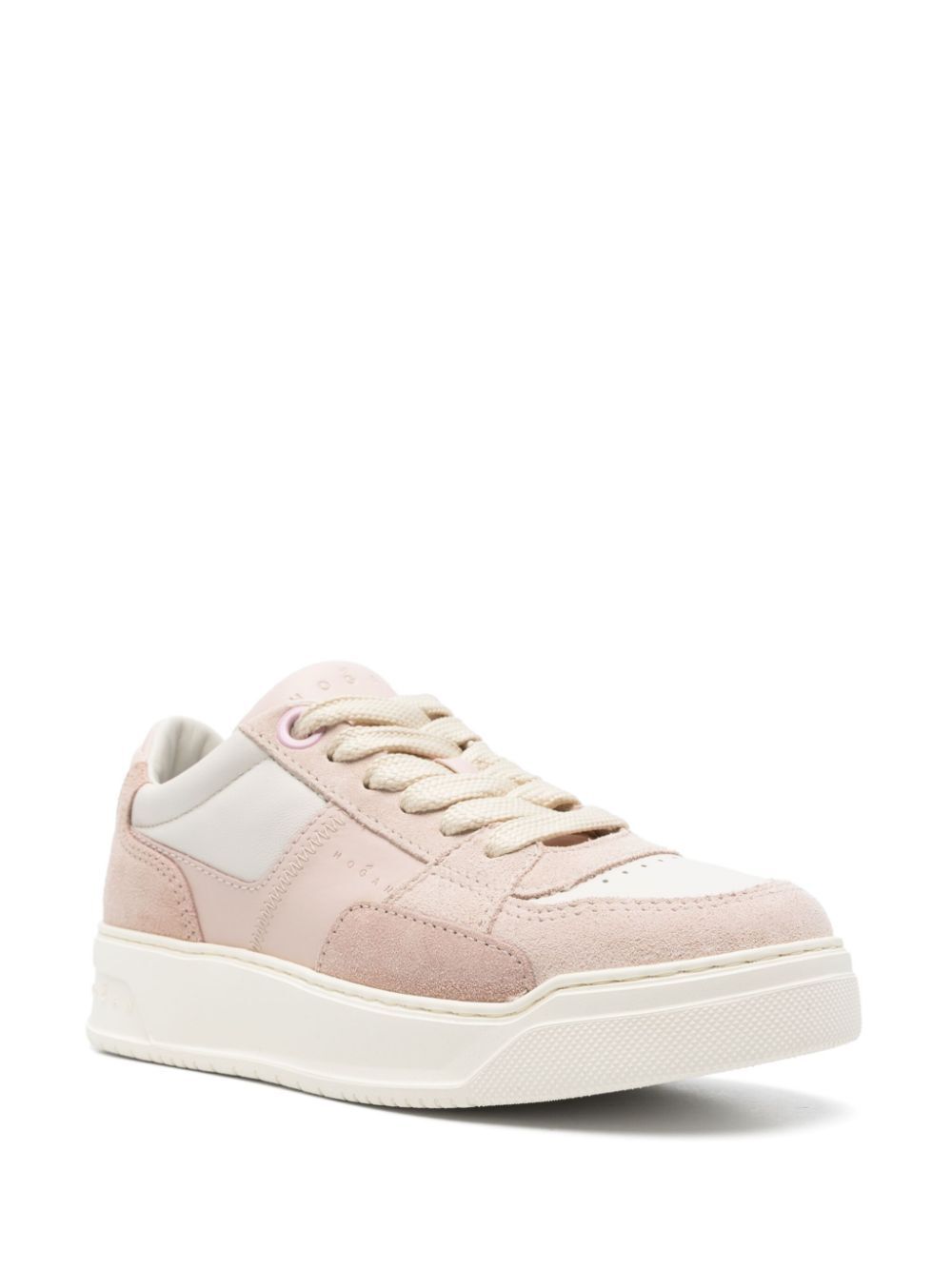 Hogan Chamallow Nappa And Suede Sneakers