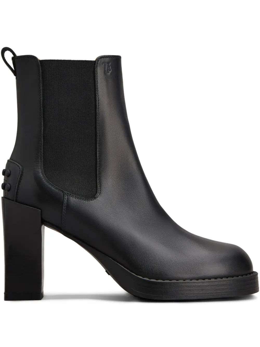Tod's Leather Heeled Chelsea Ankle Boots