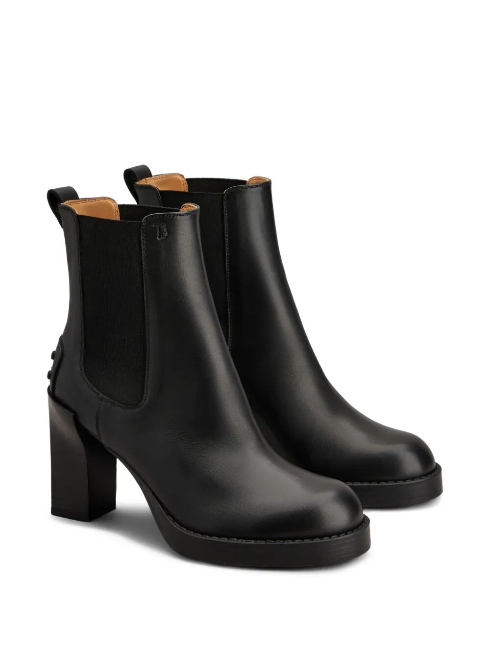 Tod's Leather Heeled Chelsea Ankle Boots
