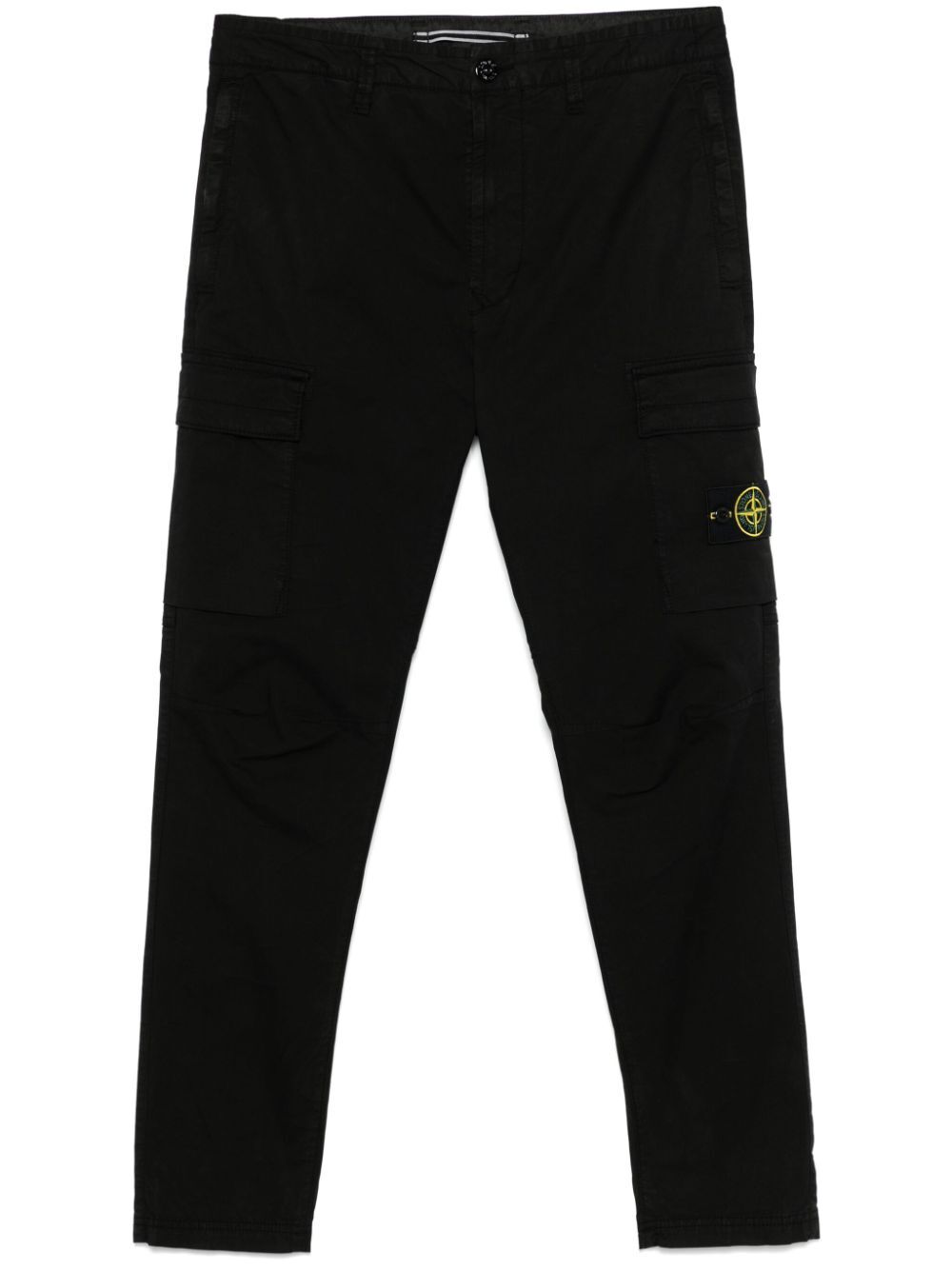 Stone Island Tapered Leg Cotton Cargo Trousers