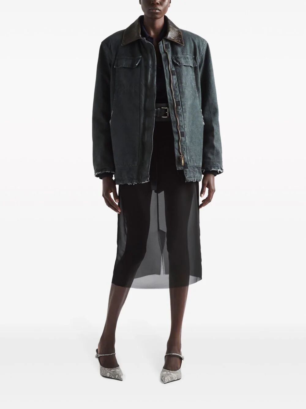 Prada Georgette Skirt