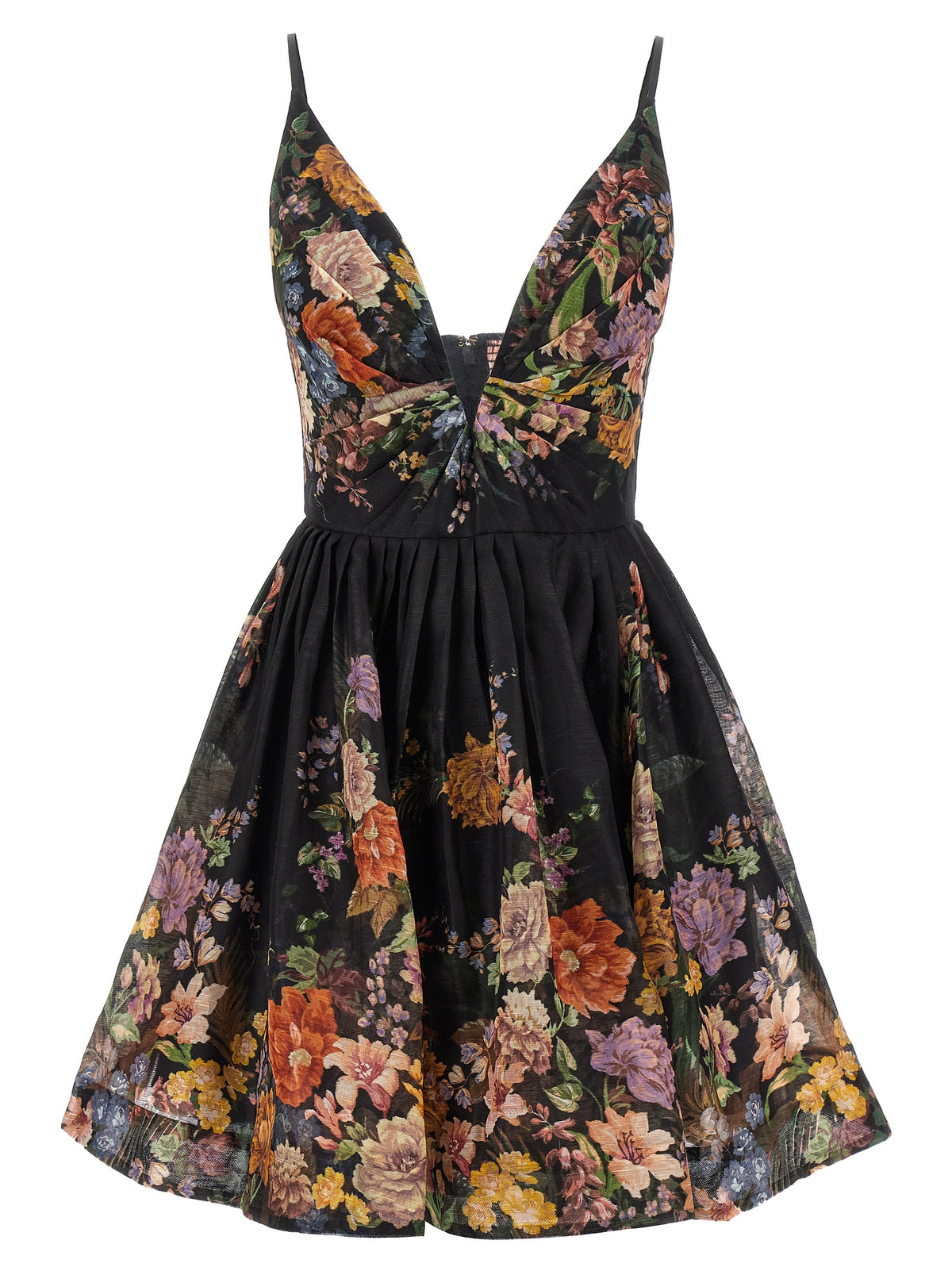 Zimmermann 'Pavilion V Neck Mini' Dress