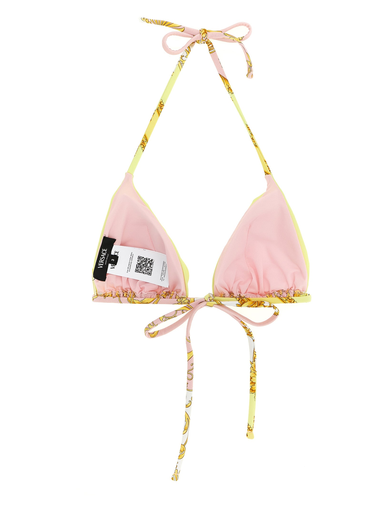 Versace 'Barocco' Bikini Top