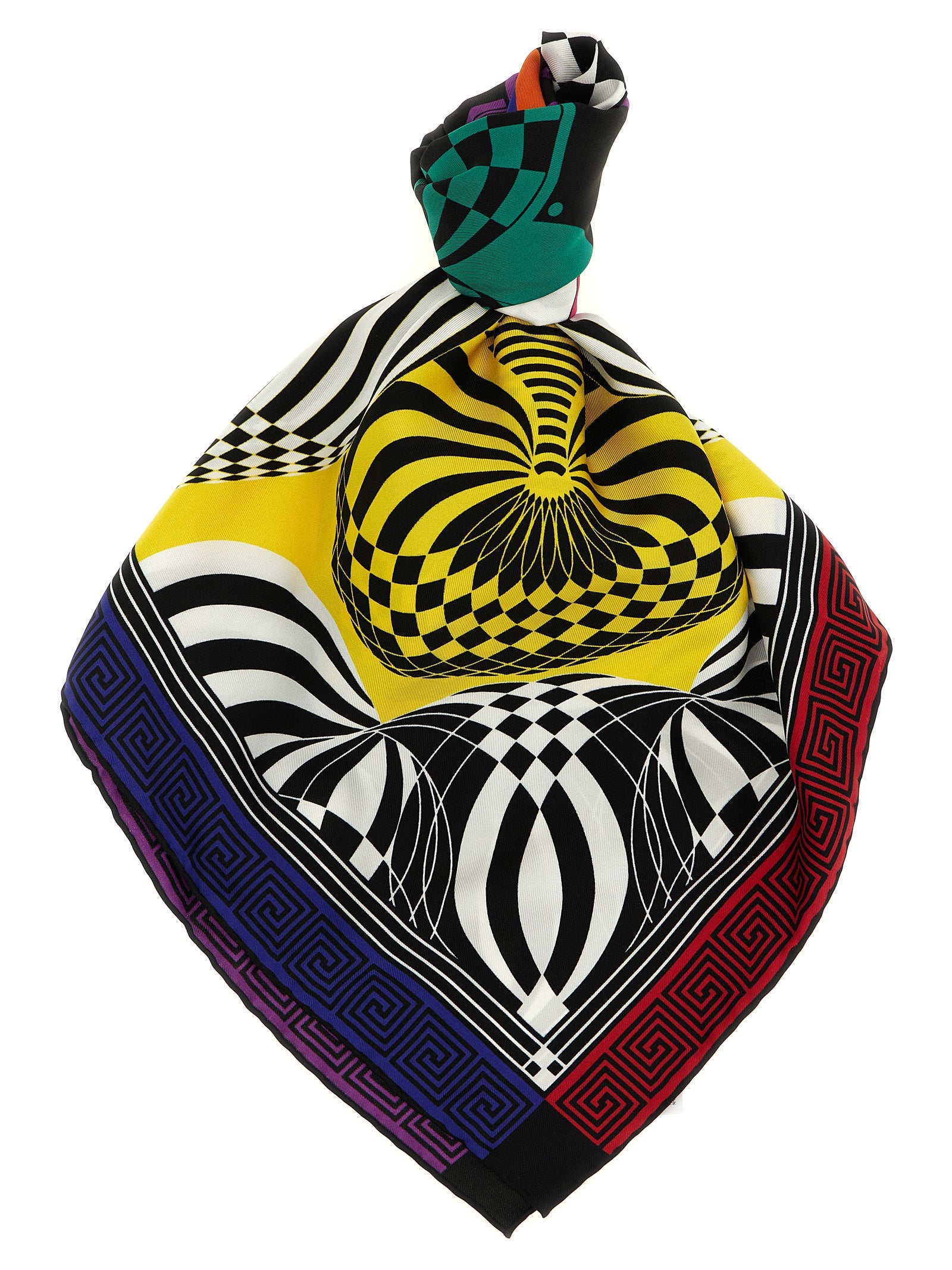 Versace 'Theatre' Print Silk Scarf