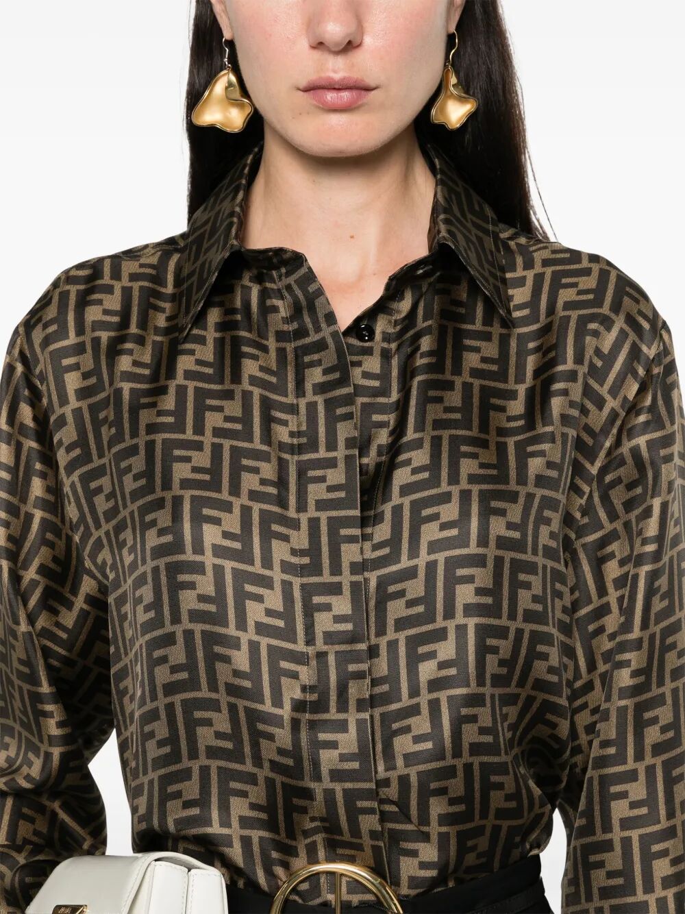 Fendi Ff Silk Shirt