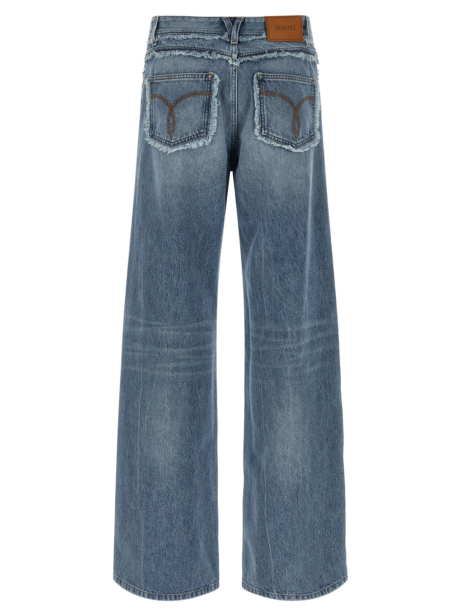 Versace Fringed Jeans