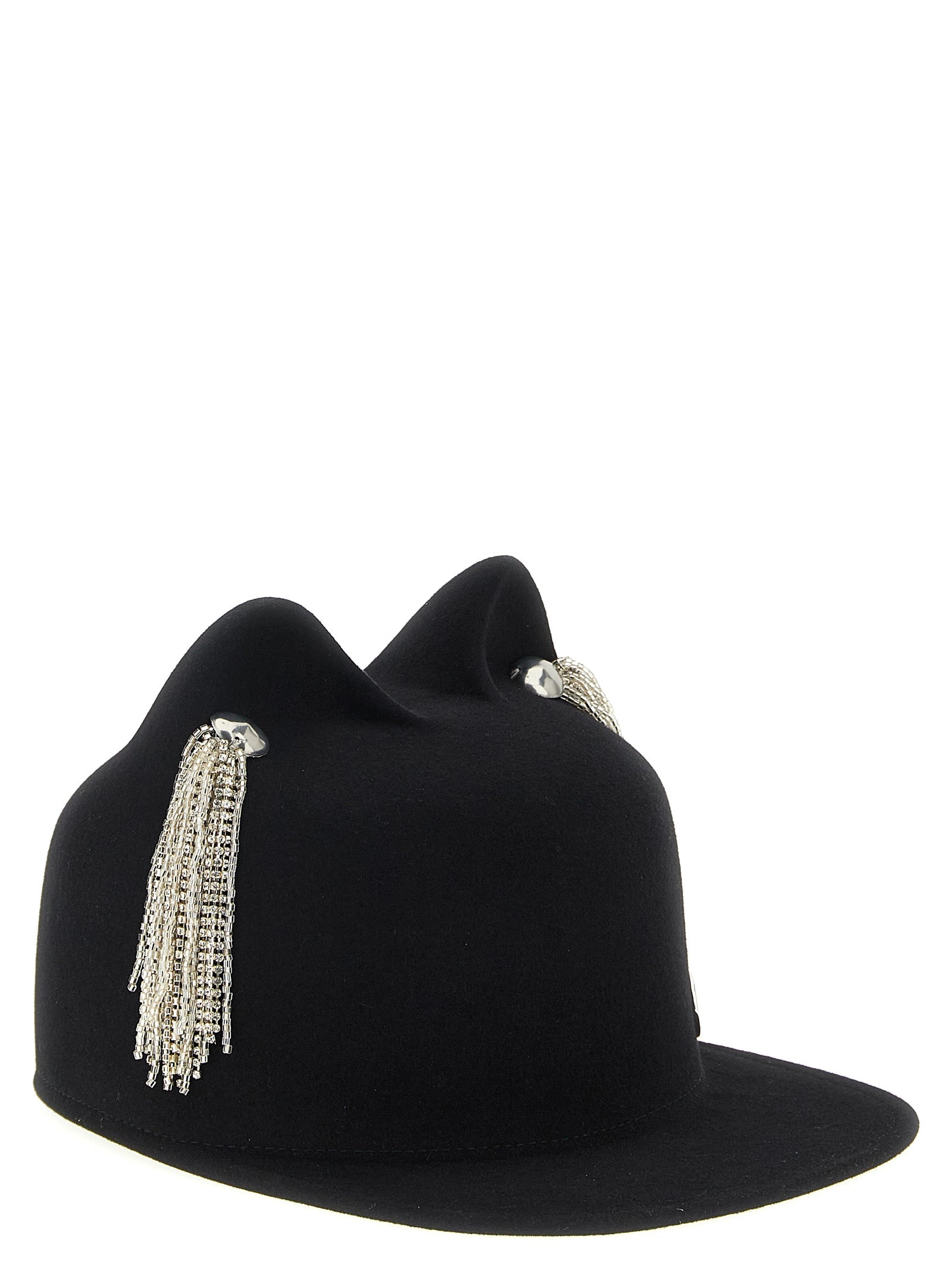 Maison Michel 'Jamie' Hat With Crystals