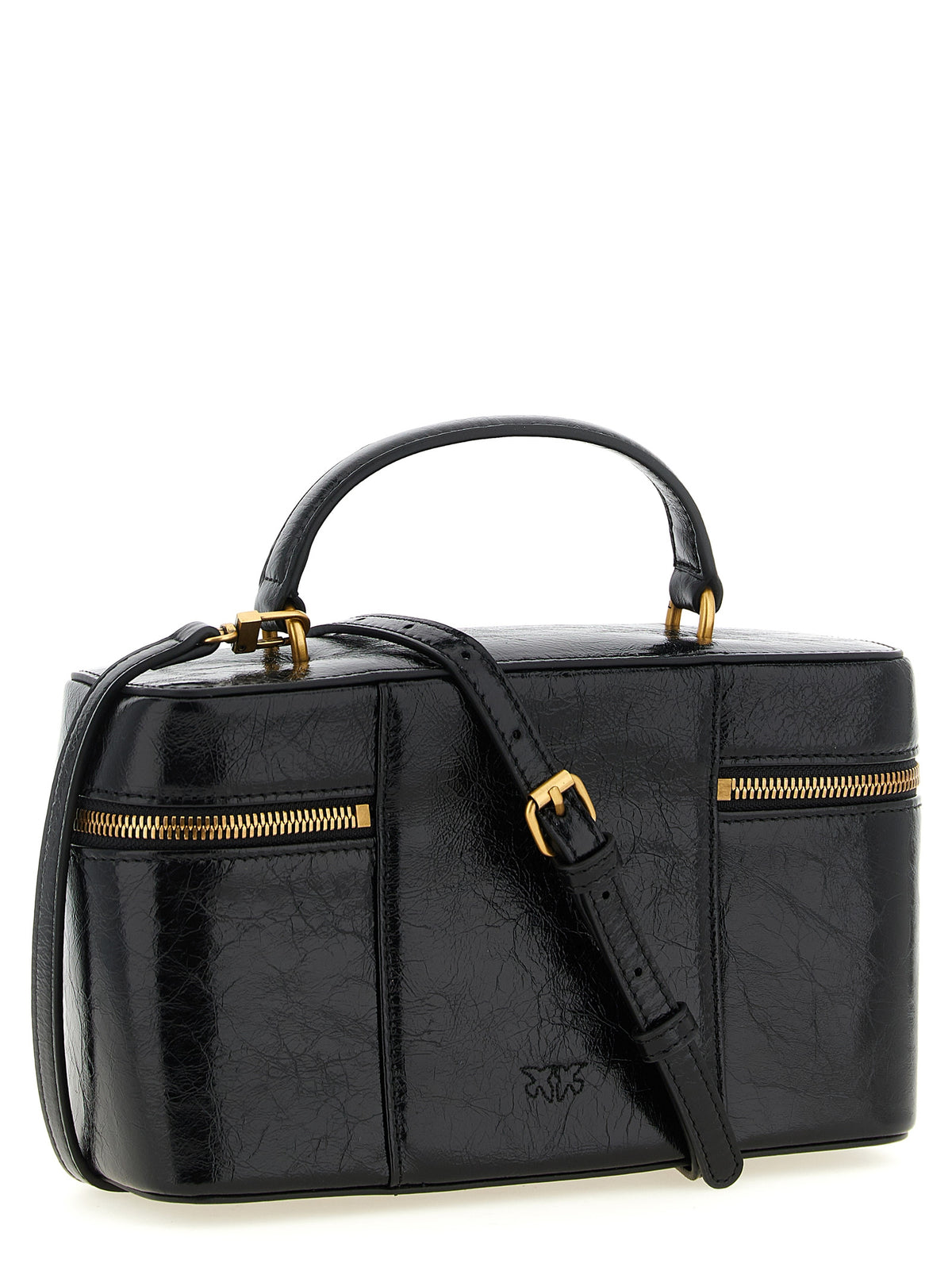 Pinko Crumpled Effect Leather Handbag