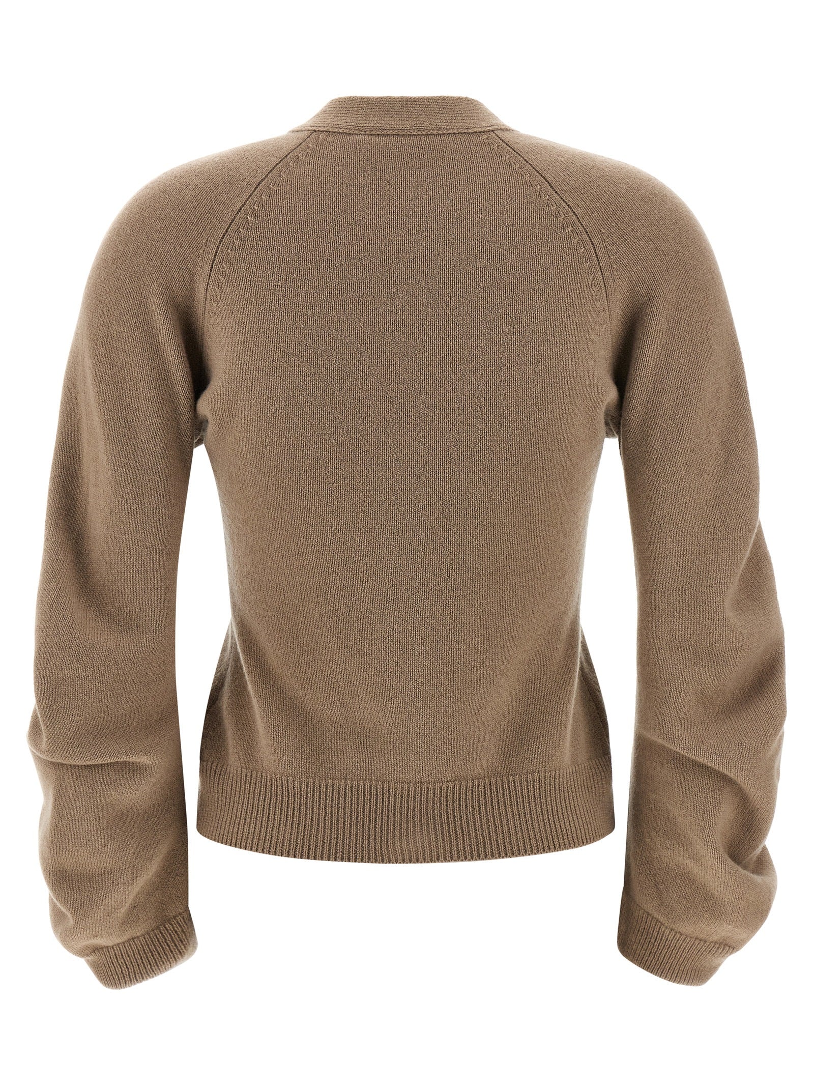 Nude Curved Sleeves Cardigan