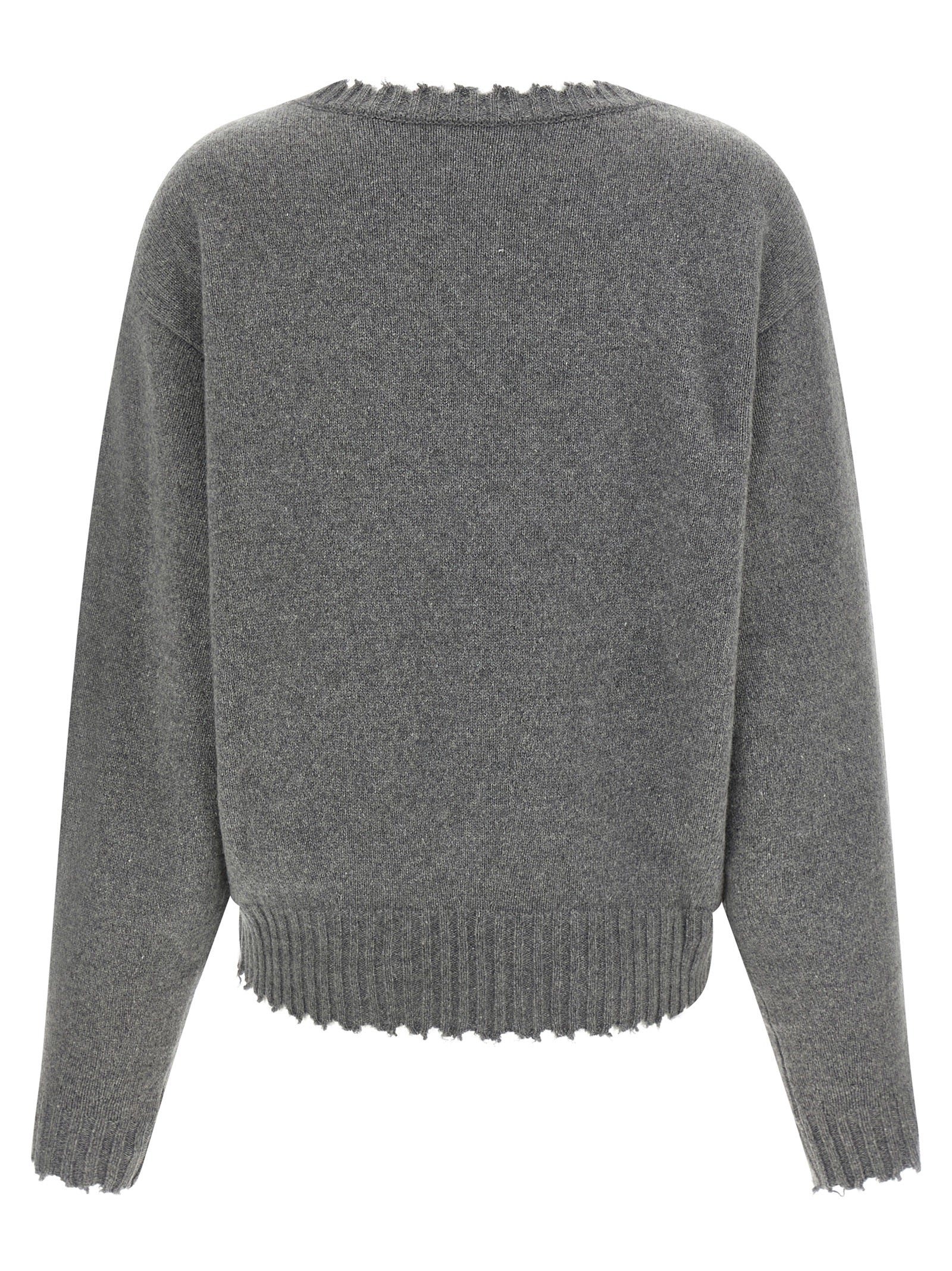 Nude Fringed Hem Sweater