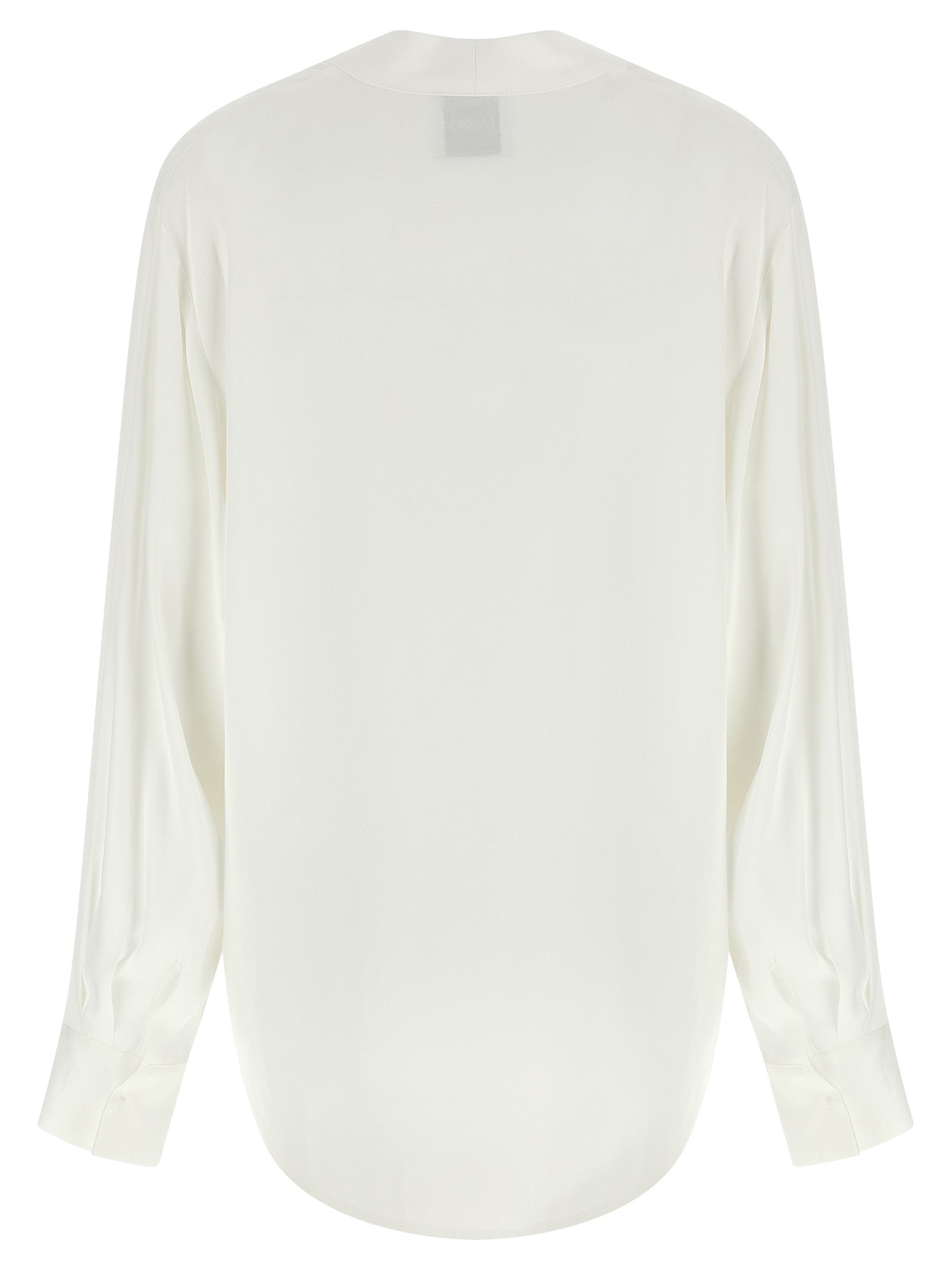 Nude V-Neck Blouse