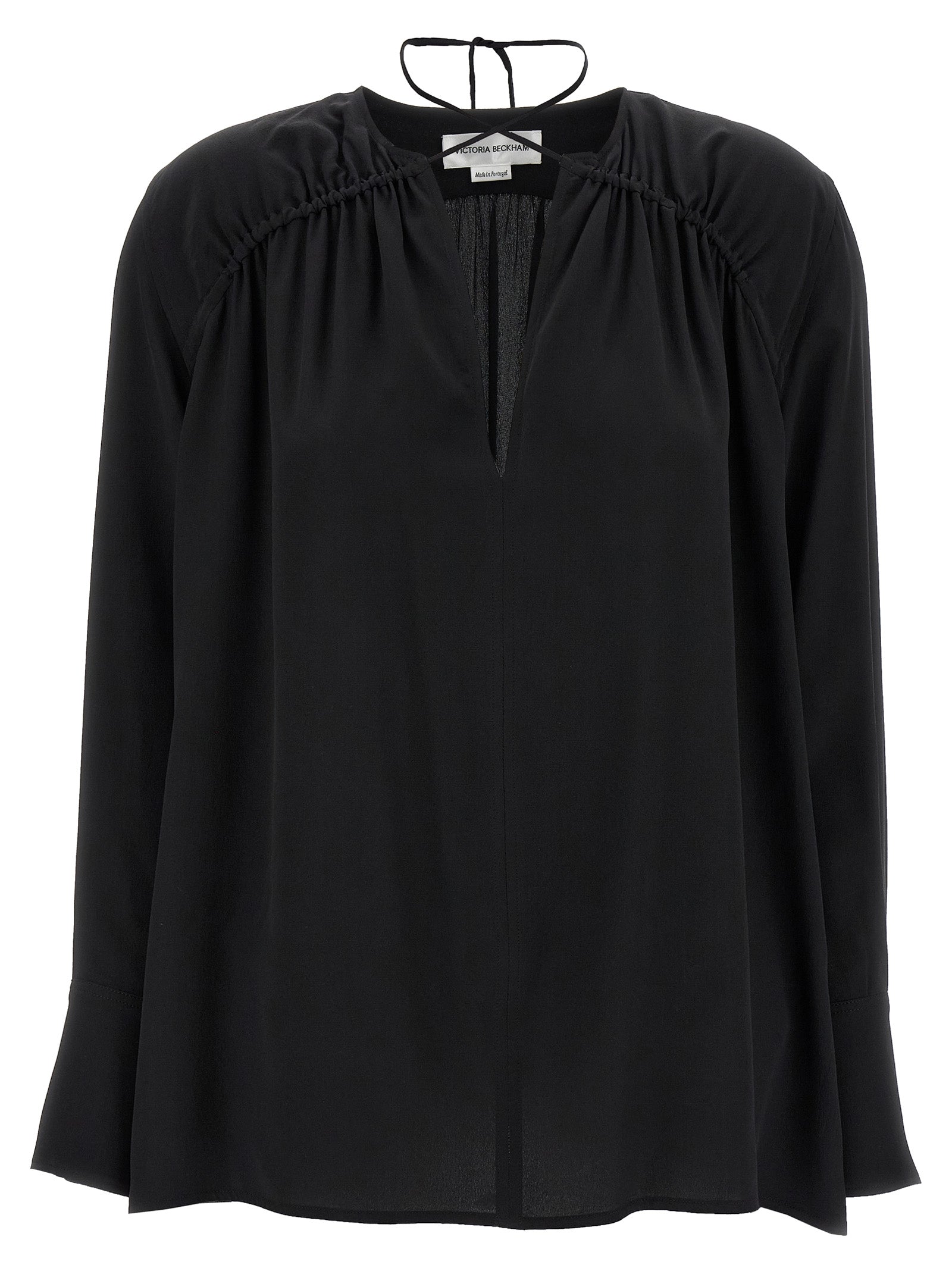 Victoria Beckham 'Gather Detail Tie' Blouse