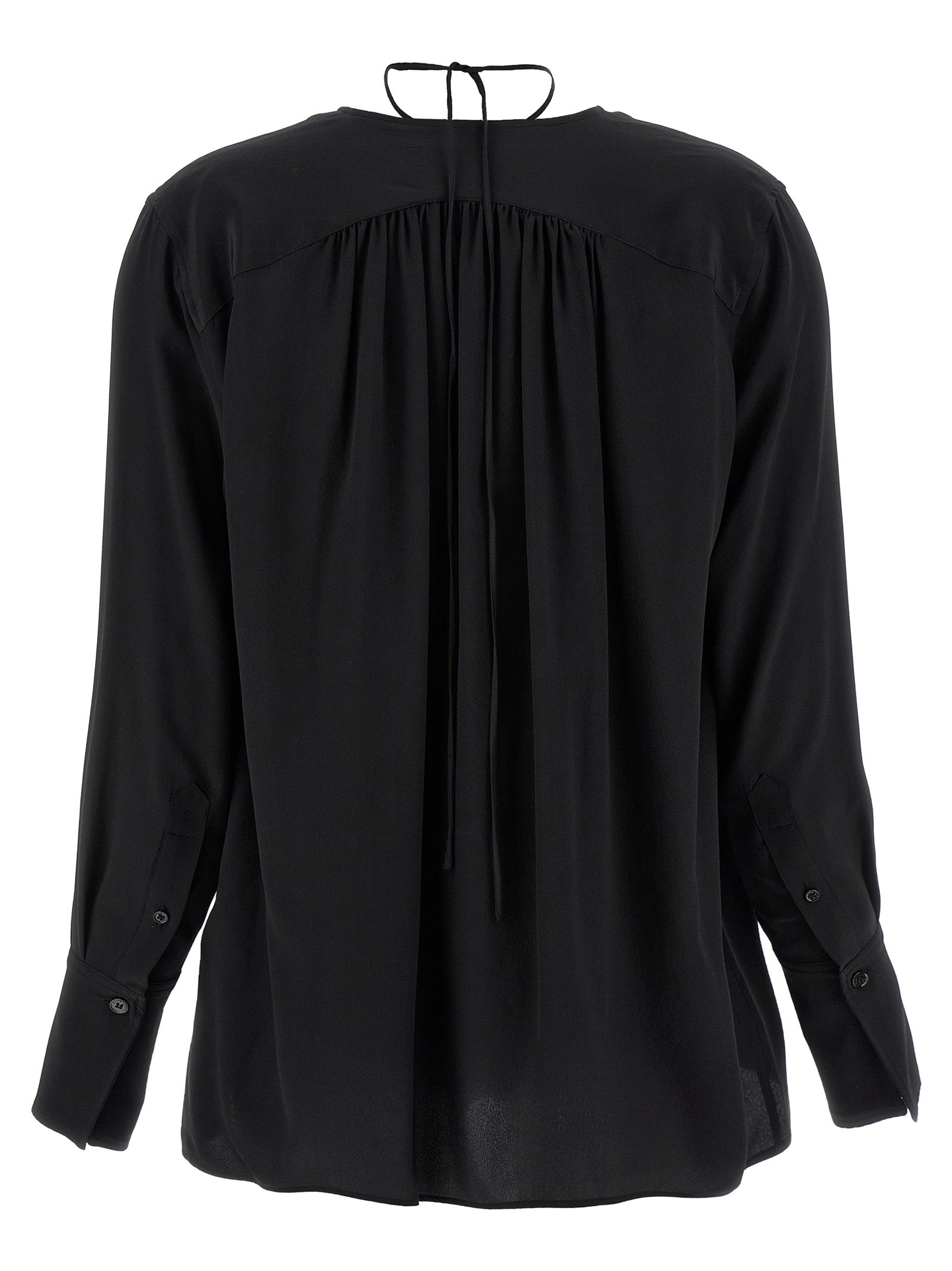 Victoria Beckham 'Gather Detail Tie' Blouse