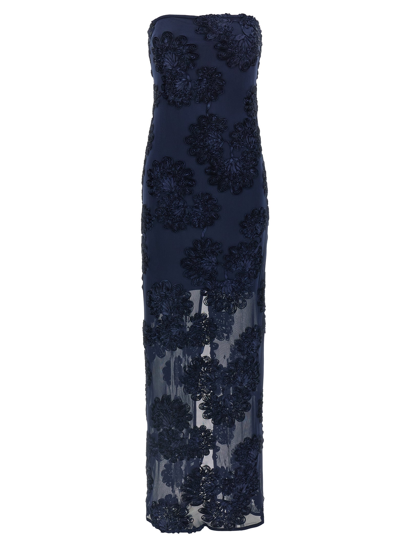 Rotate Birger Christensen '3D Mesh Maxi' Dress
