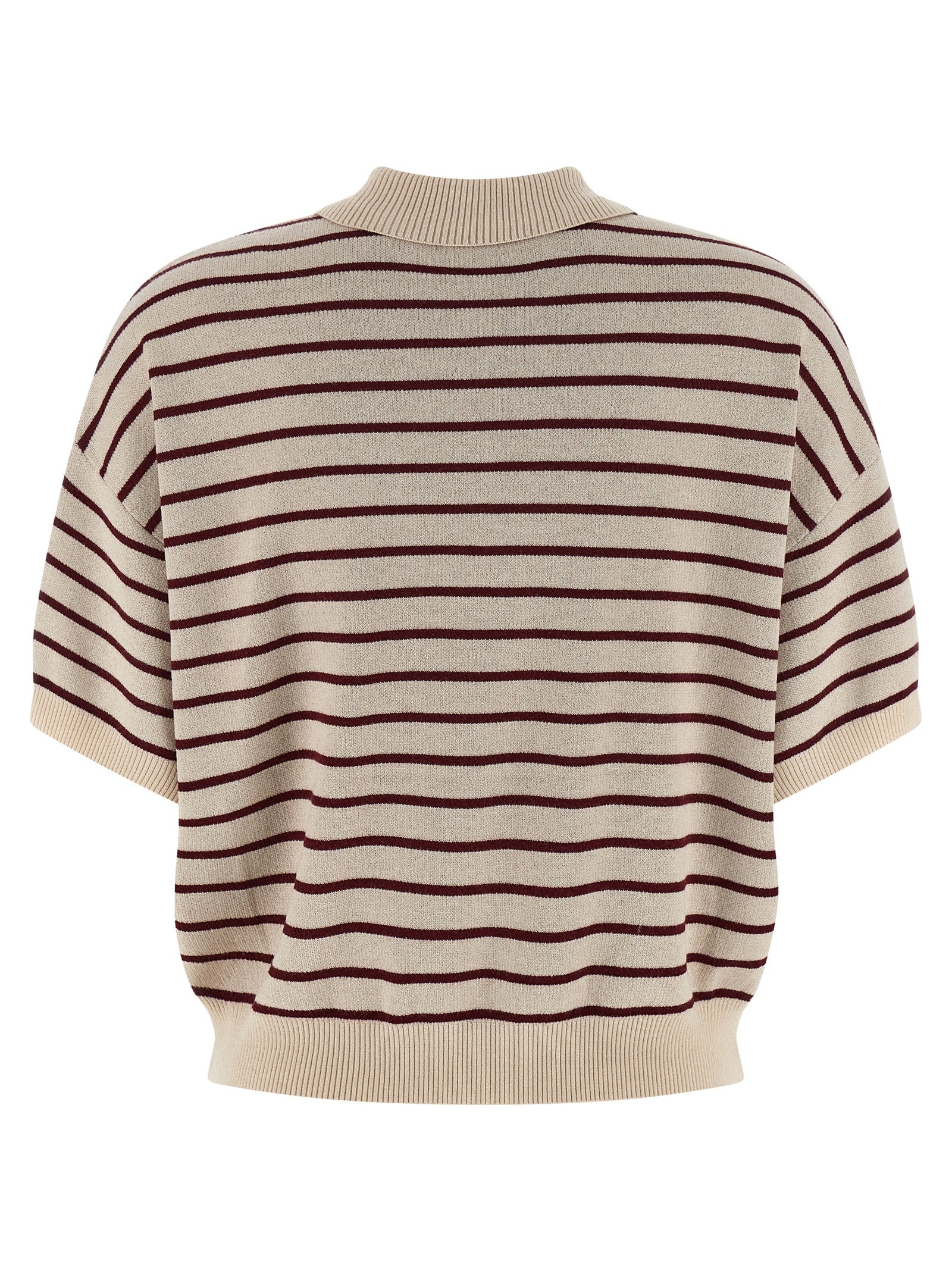 Rotate Birger Christensen 'Slinky Knit' Polo Shirt