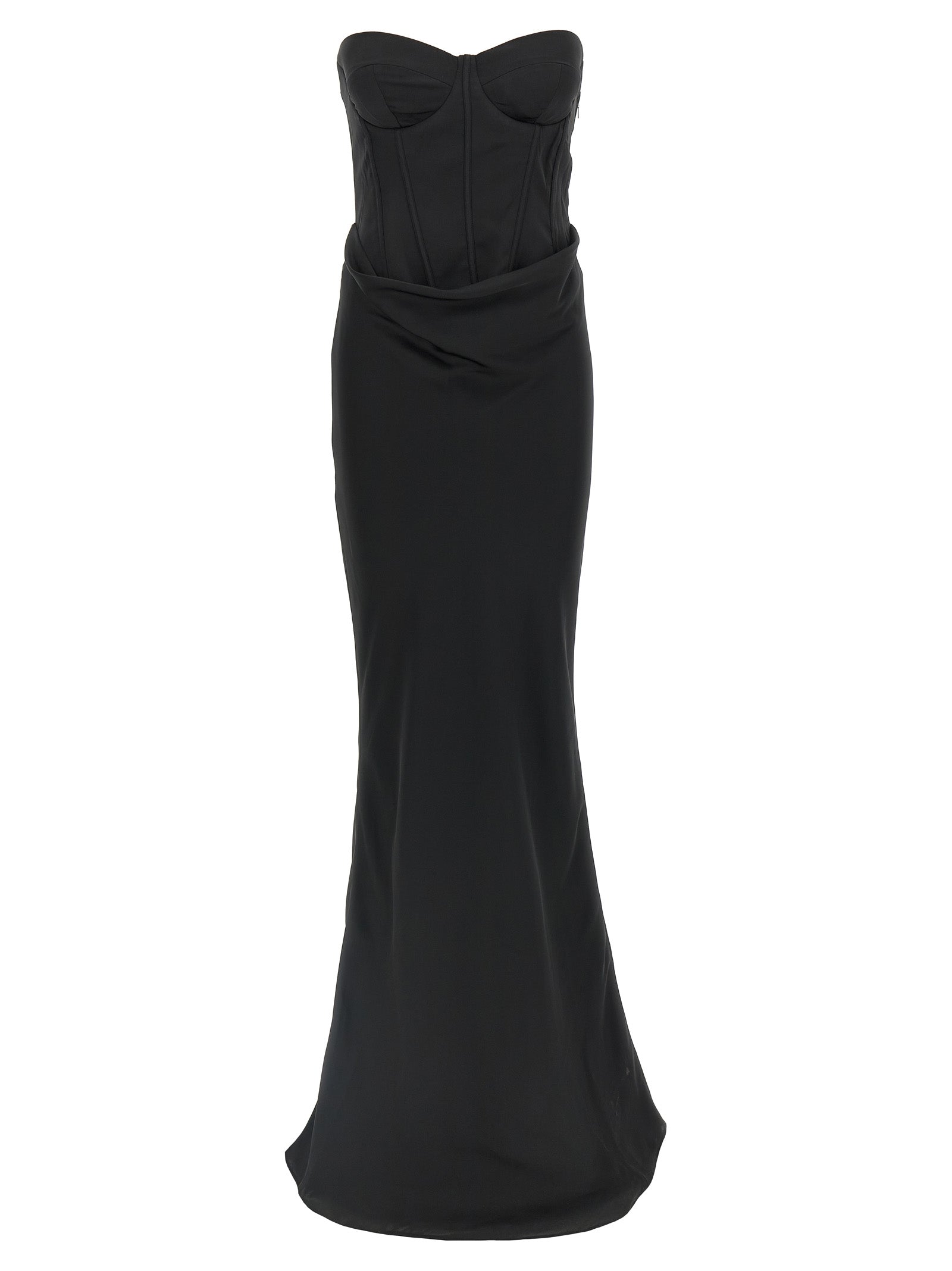 Rotate Birger Christensen 'Satin Corset Maxi' Dress