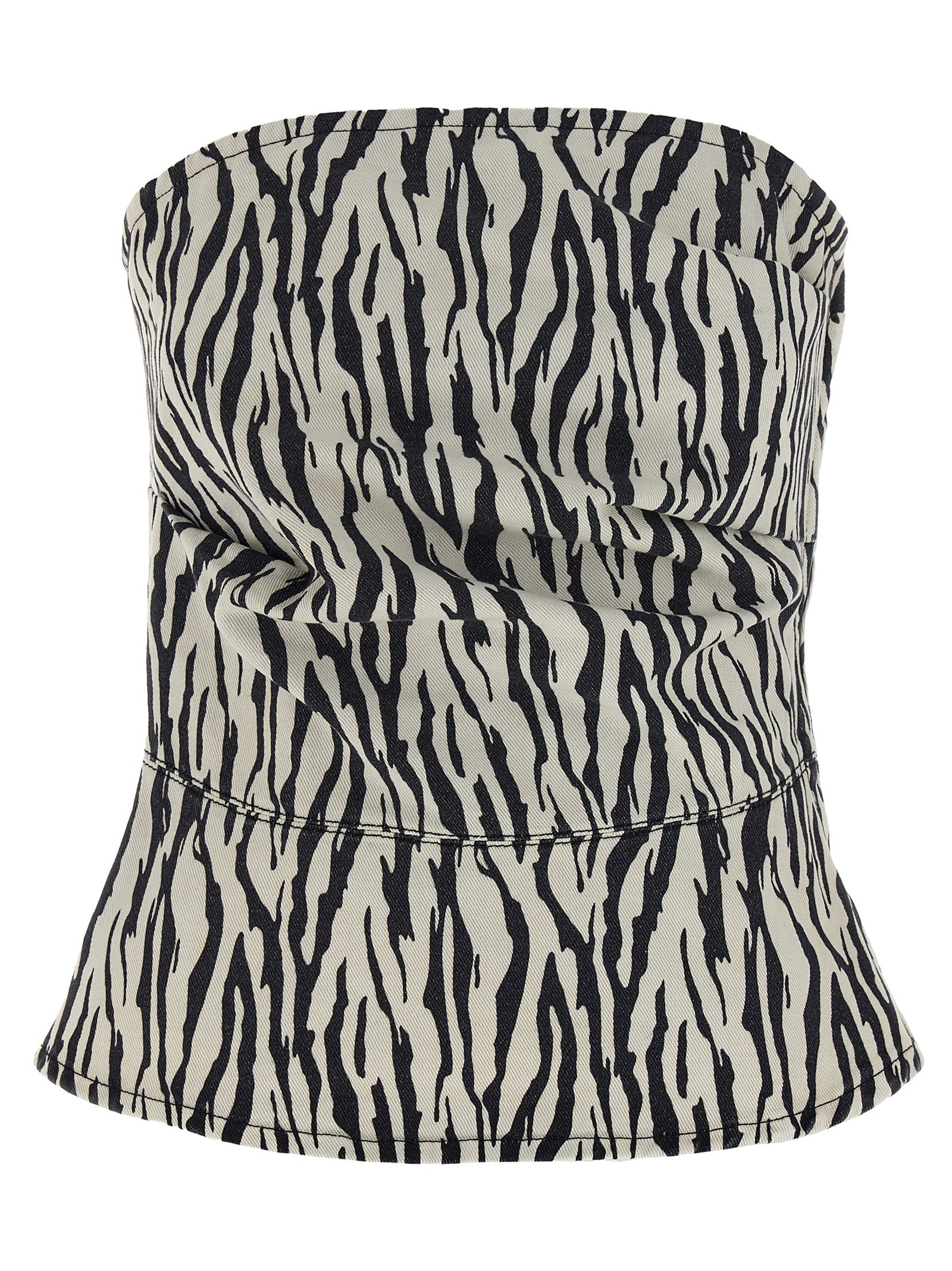 Rotate Birger Christensen 'Printed Denim' Top