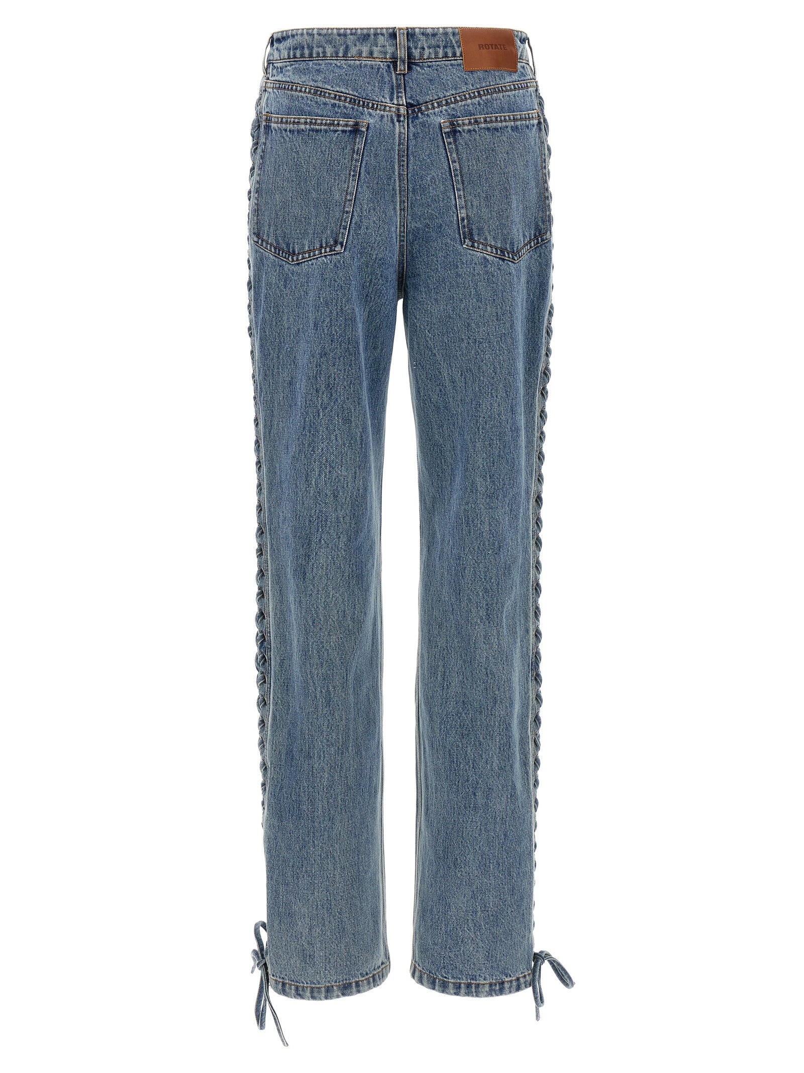 Rotate Birger Christensen 'Laced Straight Leg' Jeans
