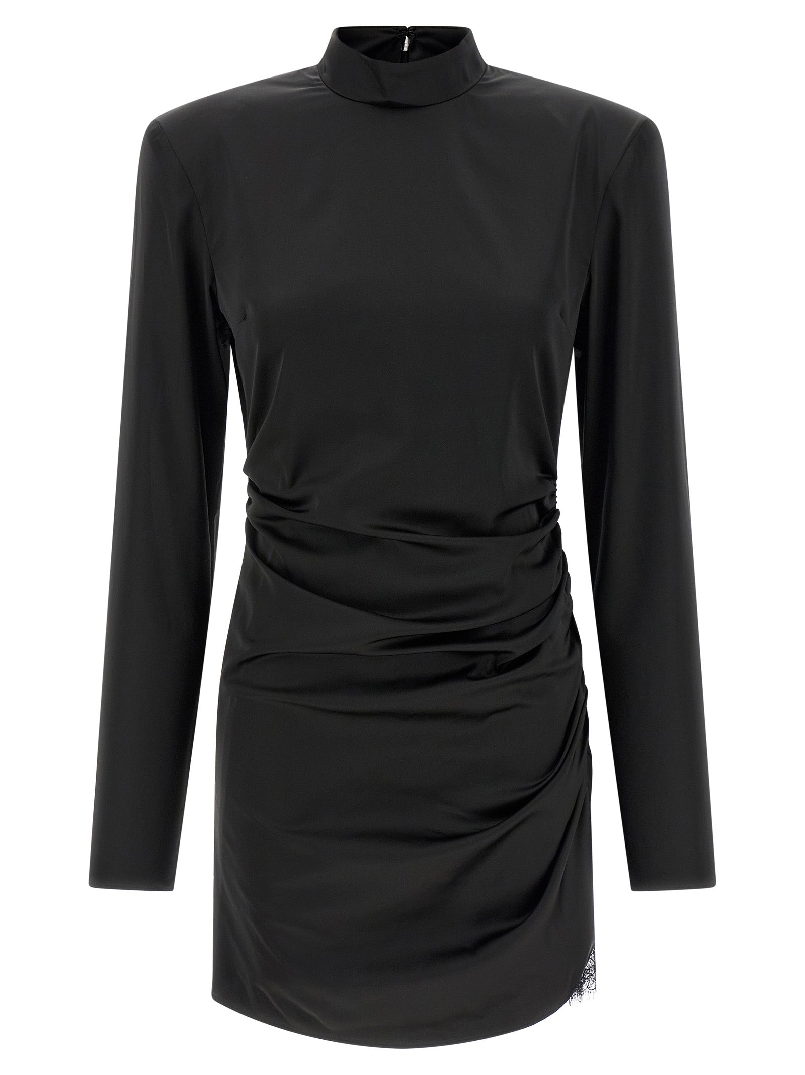 Rotate Birger Christensen 'Satin Rouched Mini' Dress