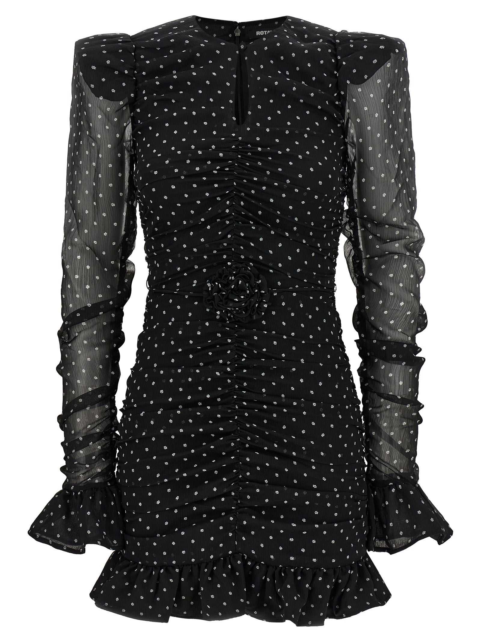 Rotate Birger Christensen 'Printed Long-Sleeve' Dress