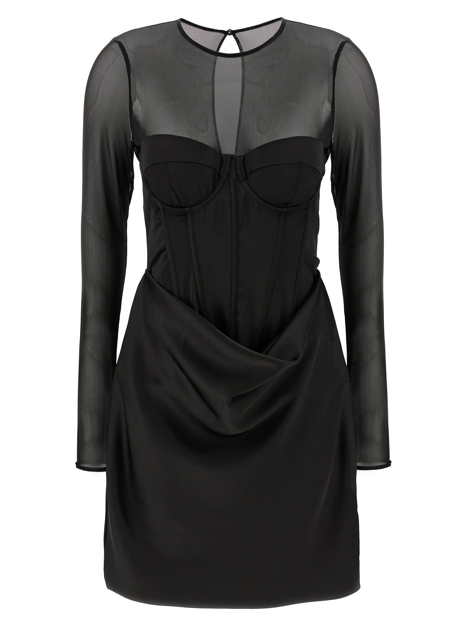 Rotate Birger Christensen 'Satin Corset Mini' Dress