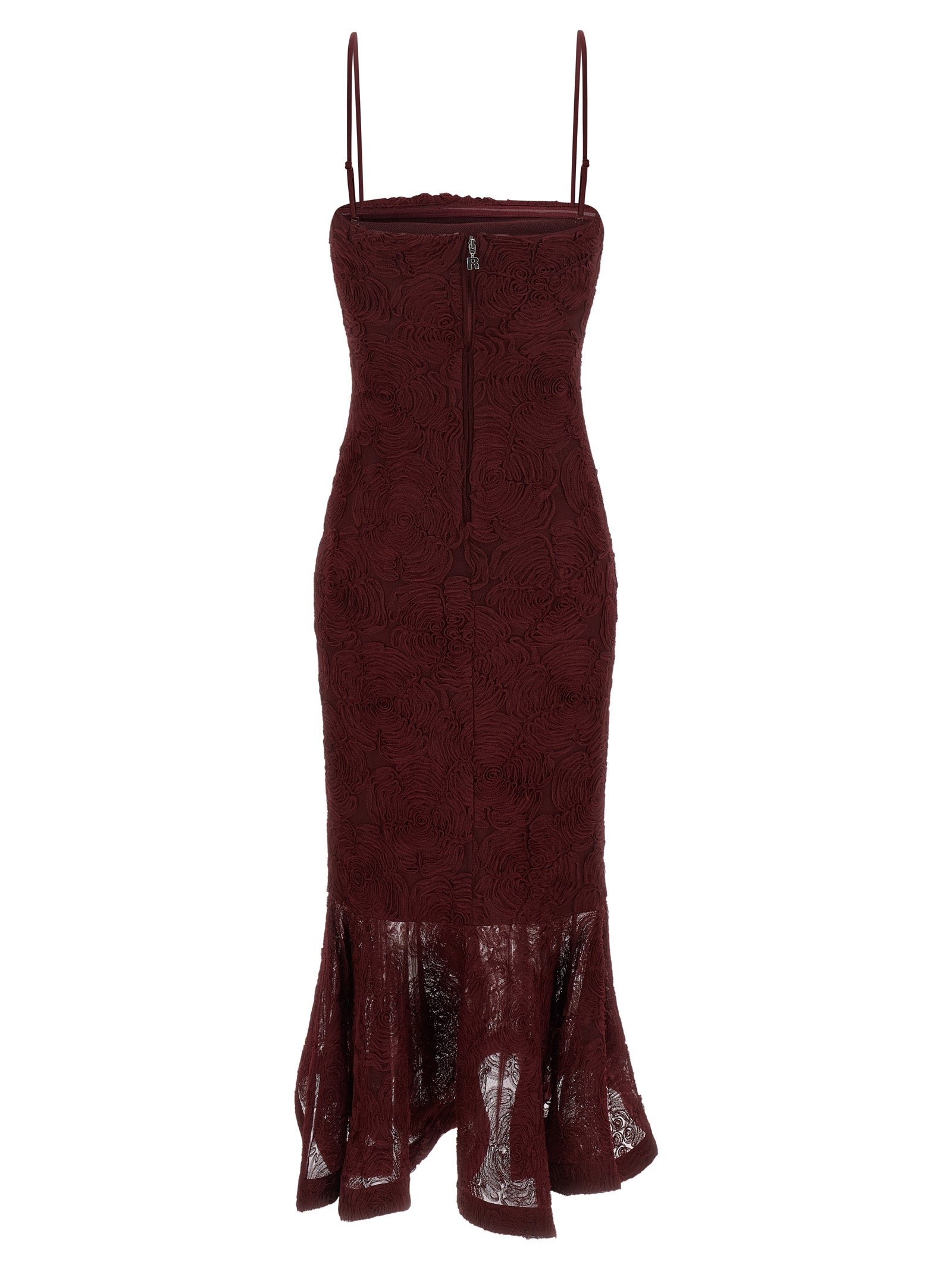 Rotate Birger Christensen 'Flower Mesh Flounce' Dress