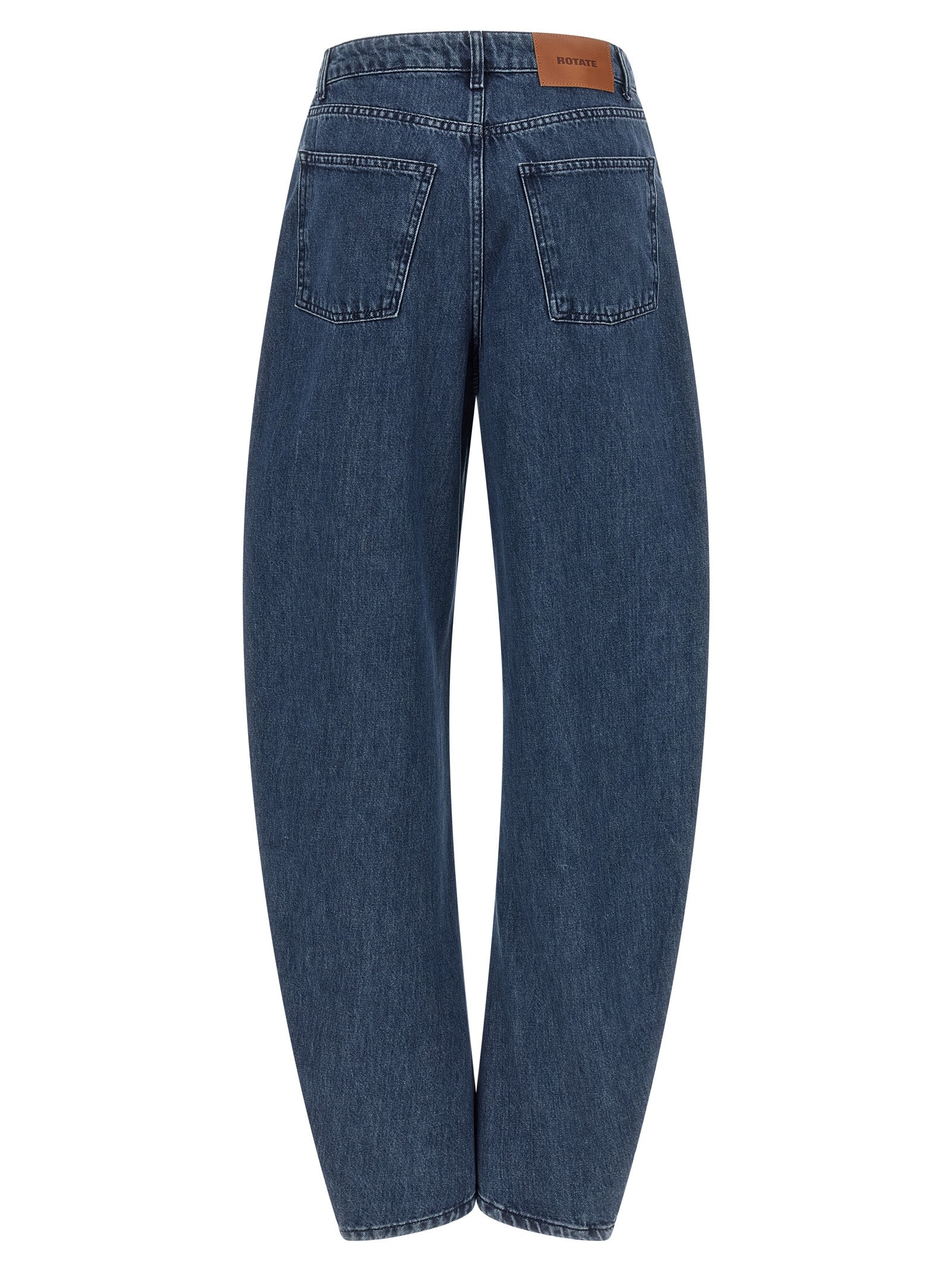 Rotate Birger Christensen 'Draped Barrel Leg' Jeans