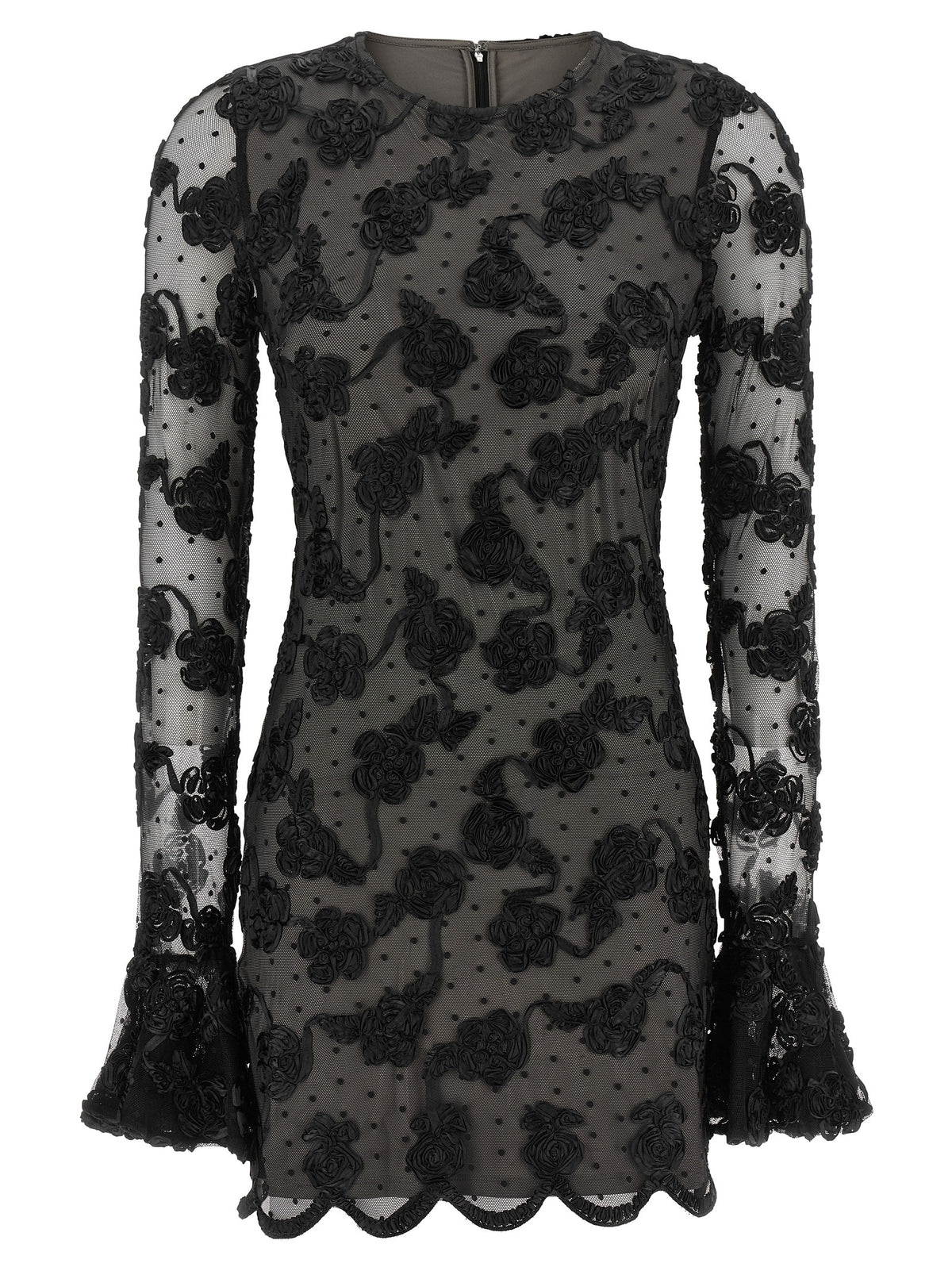 Rotate Birger Christensen 'Flower Mesh' Dress