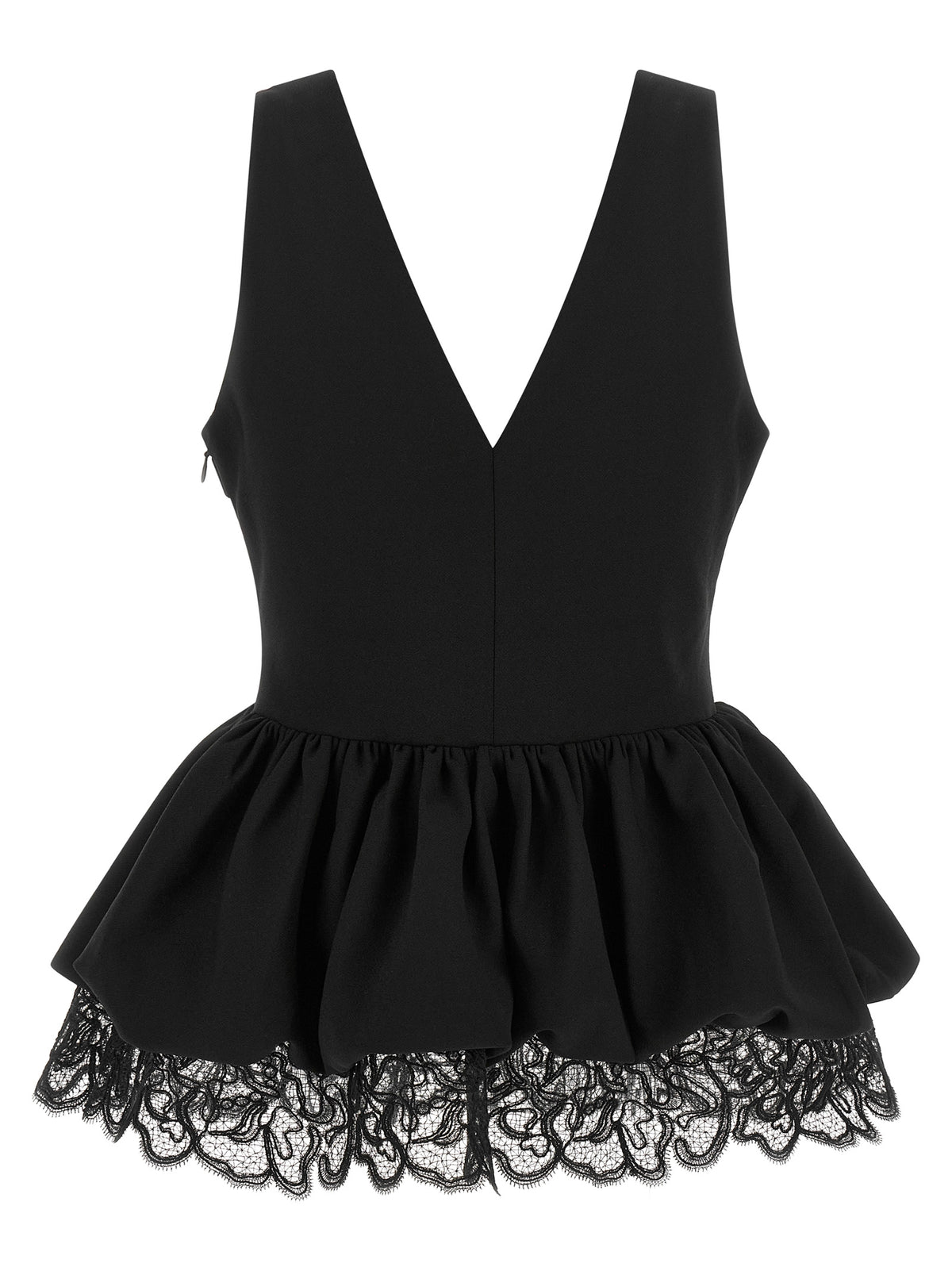 Rotate Birger Christensen Black Peplum Top