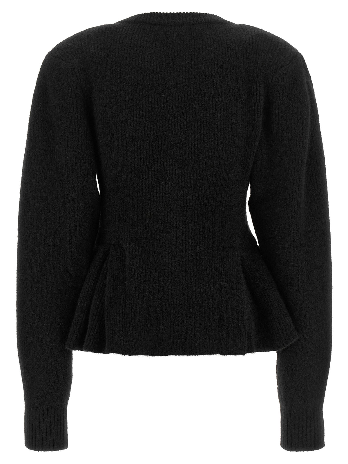 Rotate Birger Christensen Black Jewel Button Cardigan