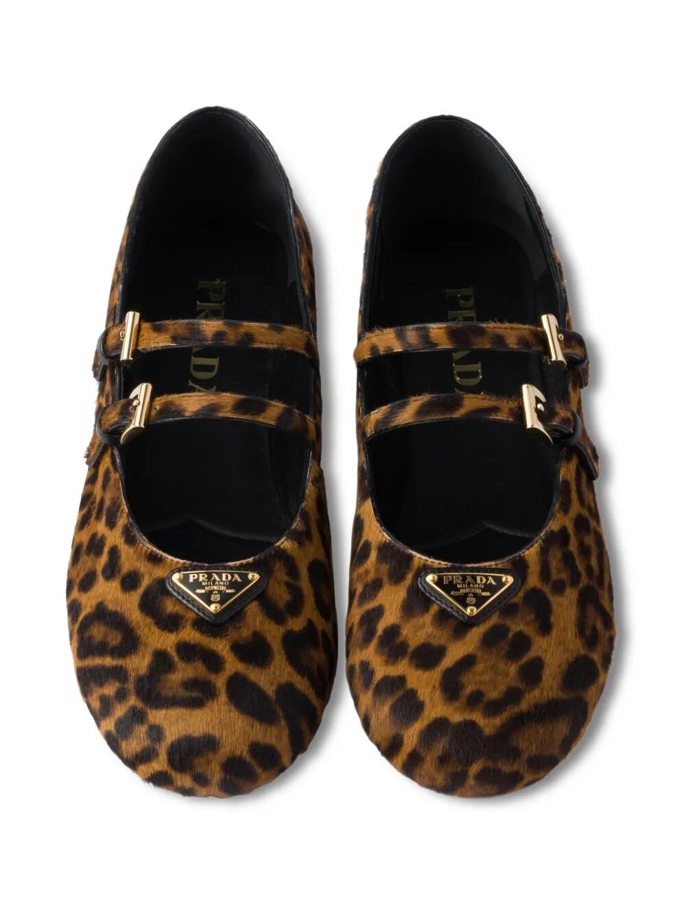 Prada Animalier Printed Leather Loafers