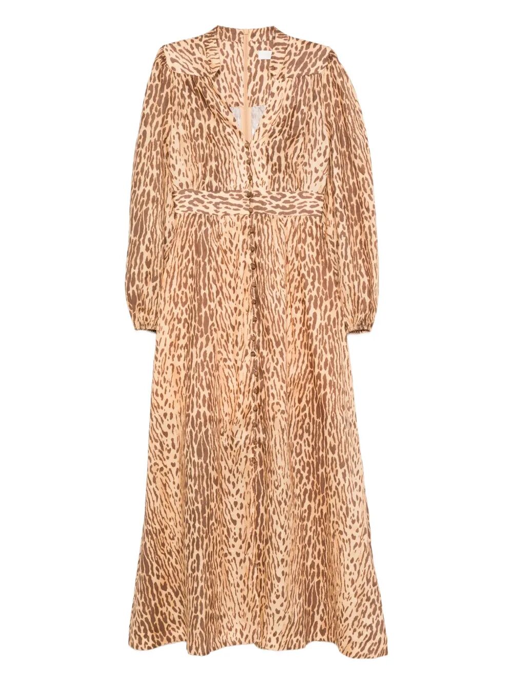 Zimmermann Cascadian Plunge Midi Dress