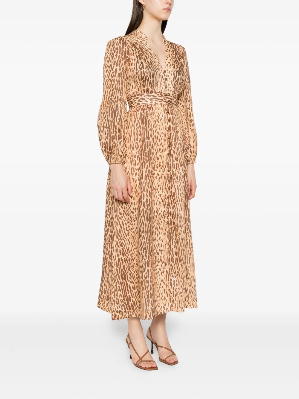 Zimmermann Cascadian Plunge Midi Dress