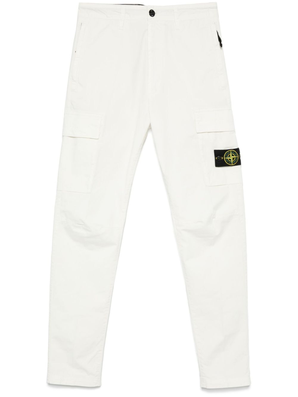 Stone Island Tapered Leg Cotton Cargo Trousers