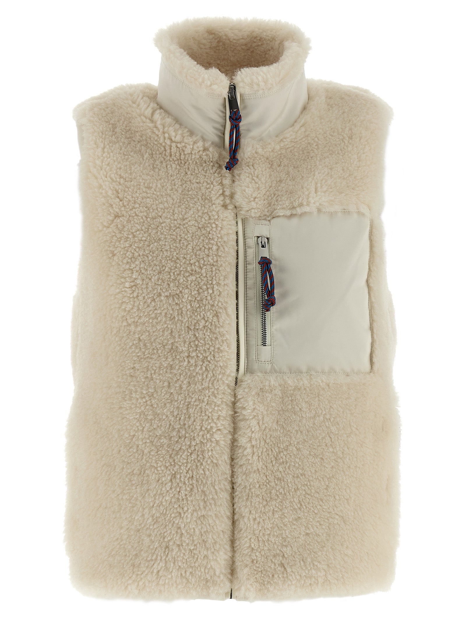 Tory Burch 'Colorblock Highpile' Vest