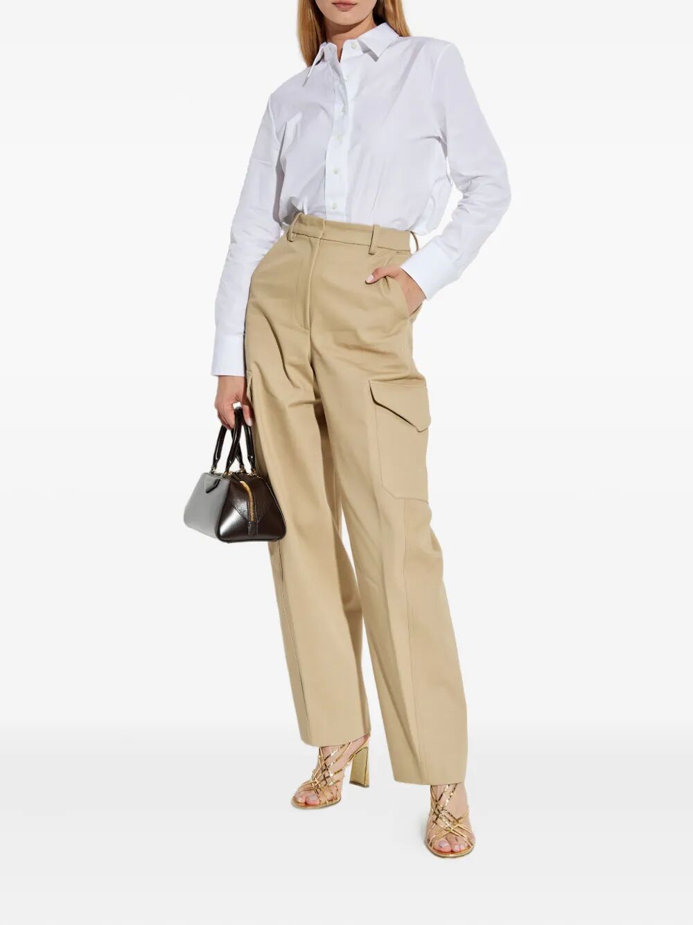Givenchy Cotton And Wool Cocoon Trousers With Pockets