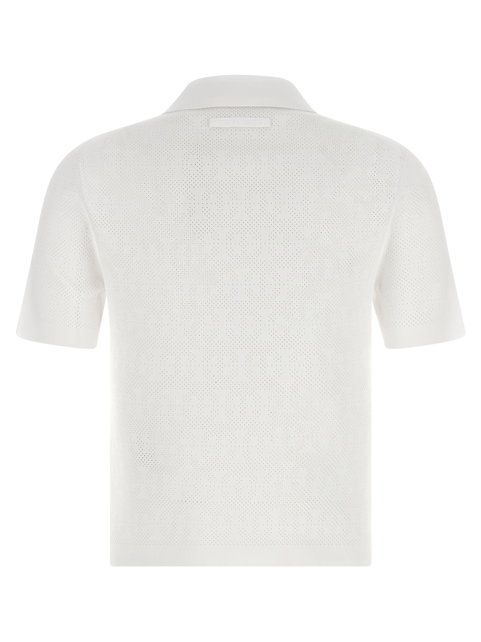 Tory Burch Pointelle Viscose Polo Shirt