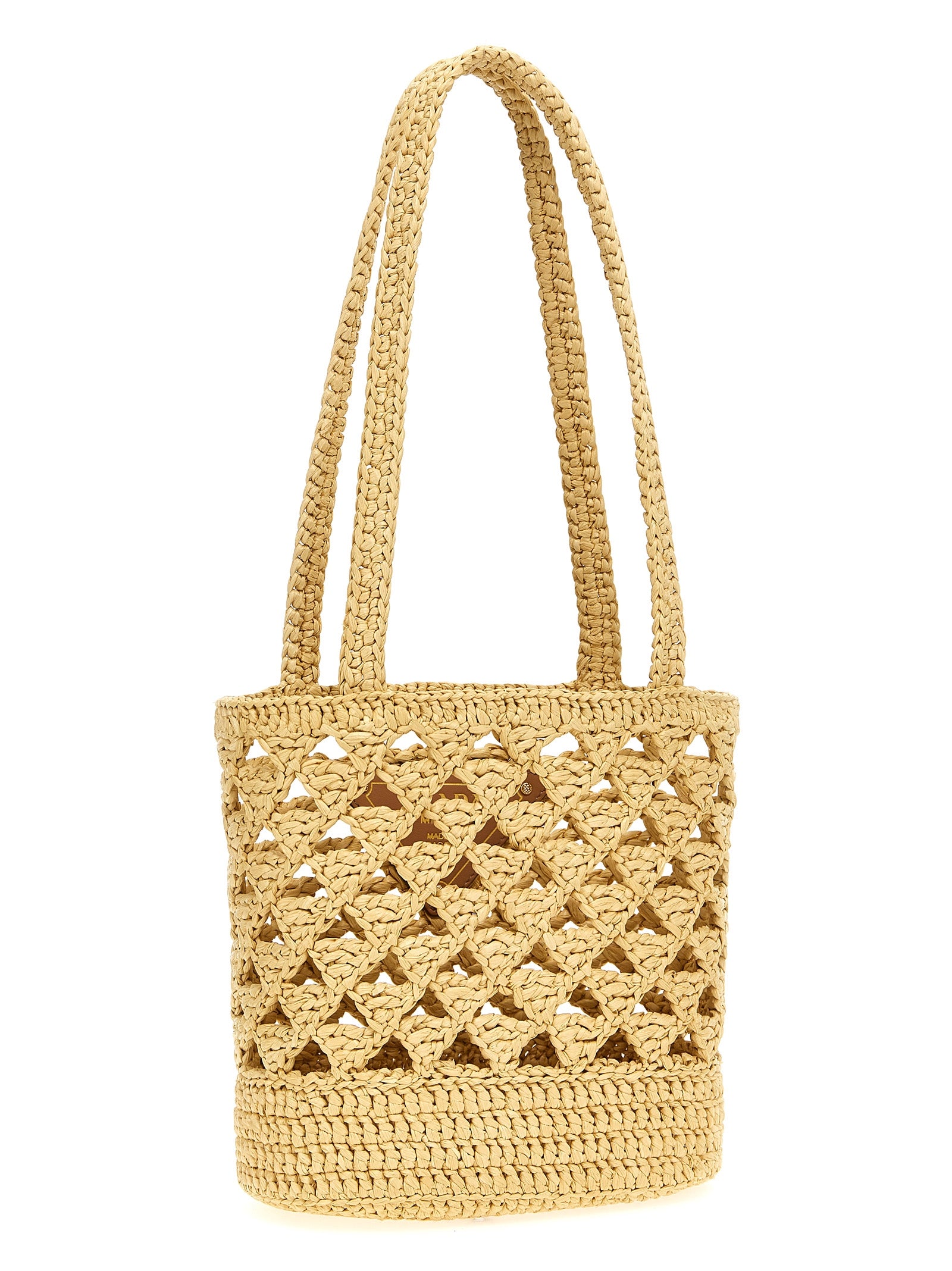 Prada Crochet Logo Handbag