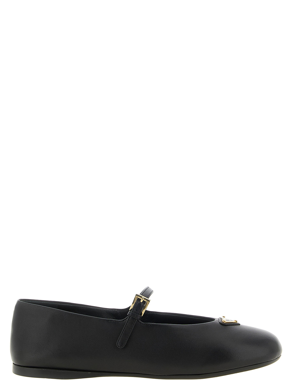 Prada Black Nappa Ballet Flats
