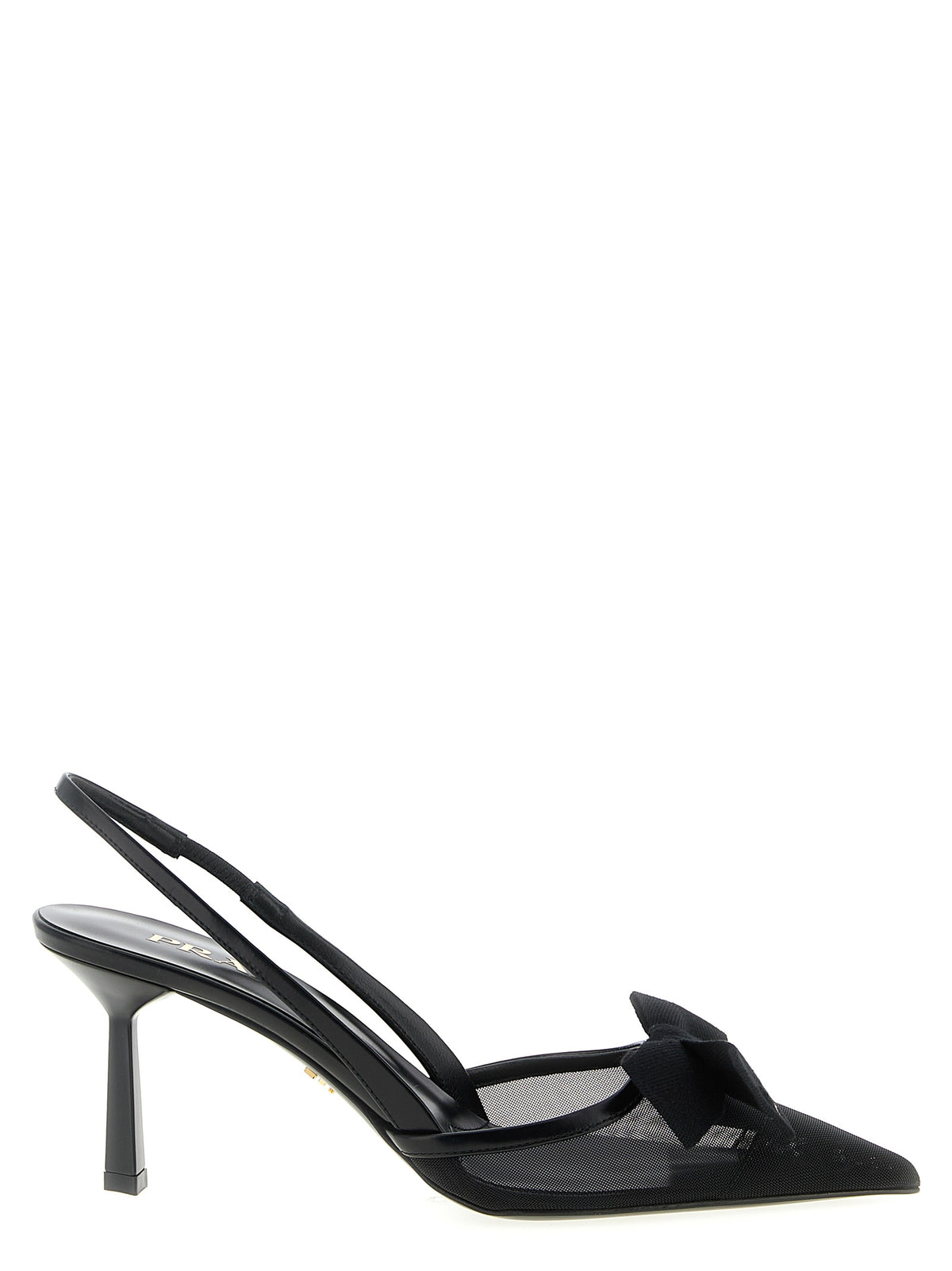 Prada Mesh Slingback With Bow