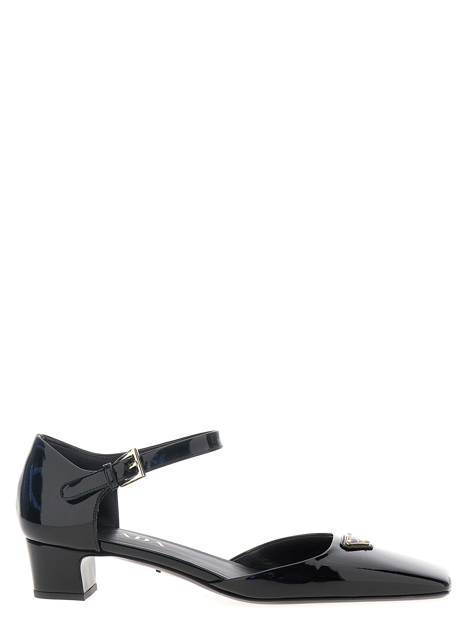 Prada Logo Patent Pumps