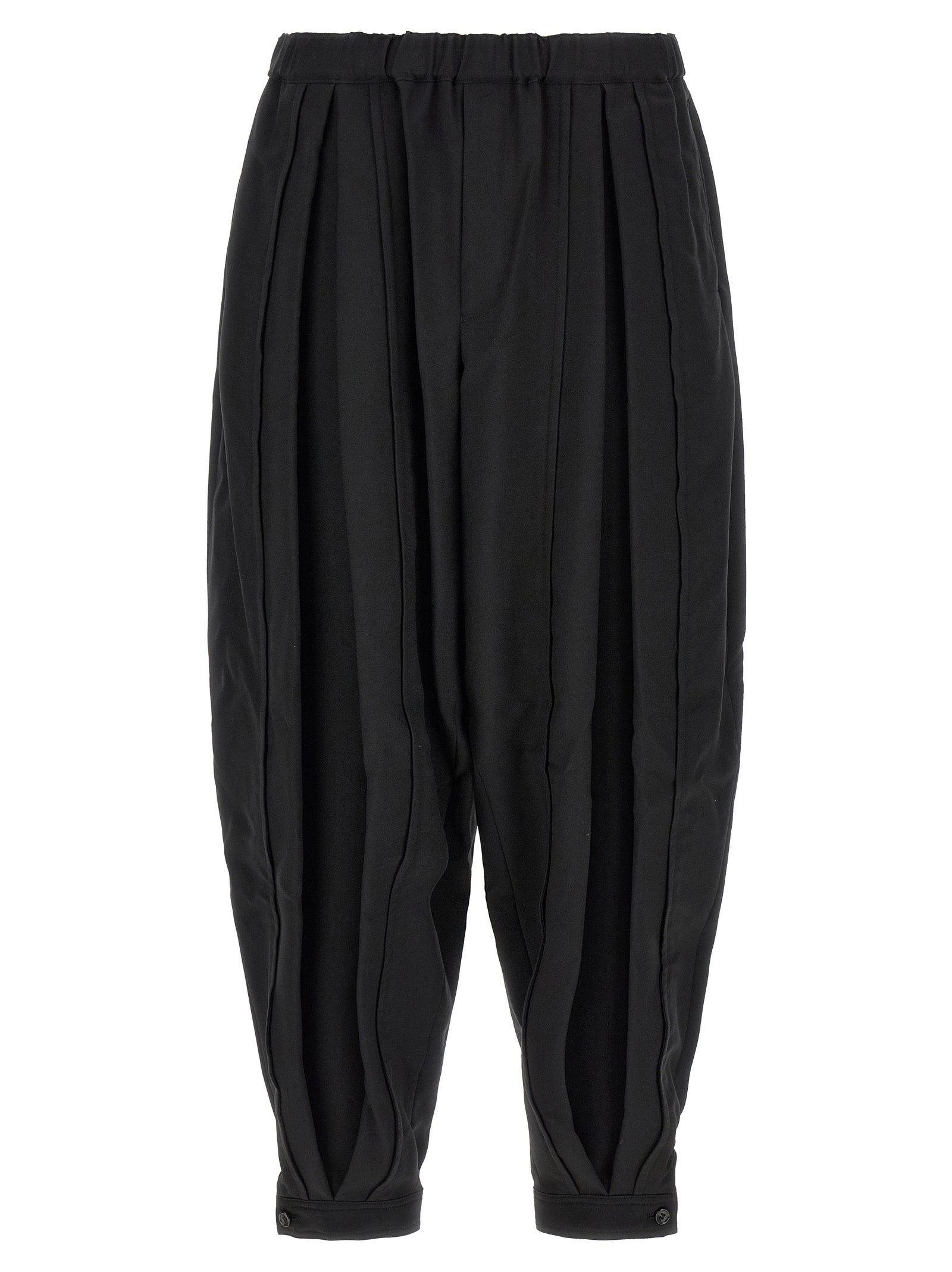 Comme Des Garcons Black Barrel Leg Pants
