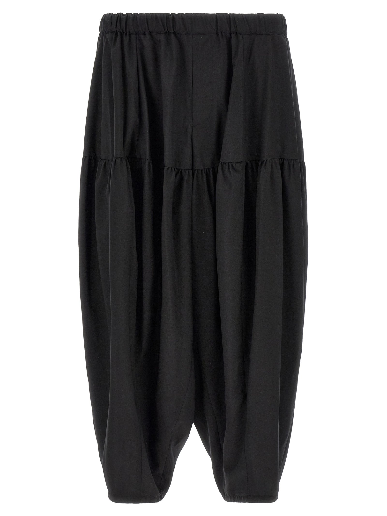 Comme Des Garcons Black Barrel Leg Pants