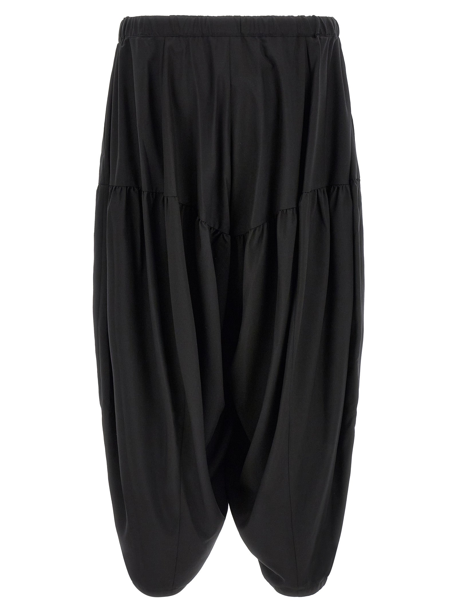 Comme Des Garcons Black Barrel Leg Pants