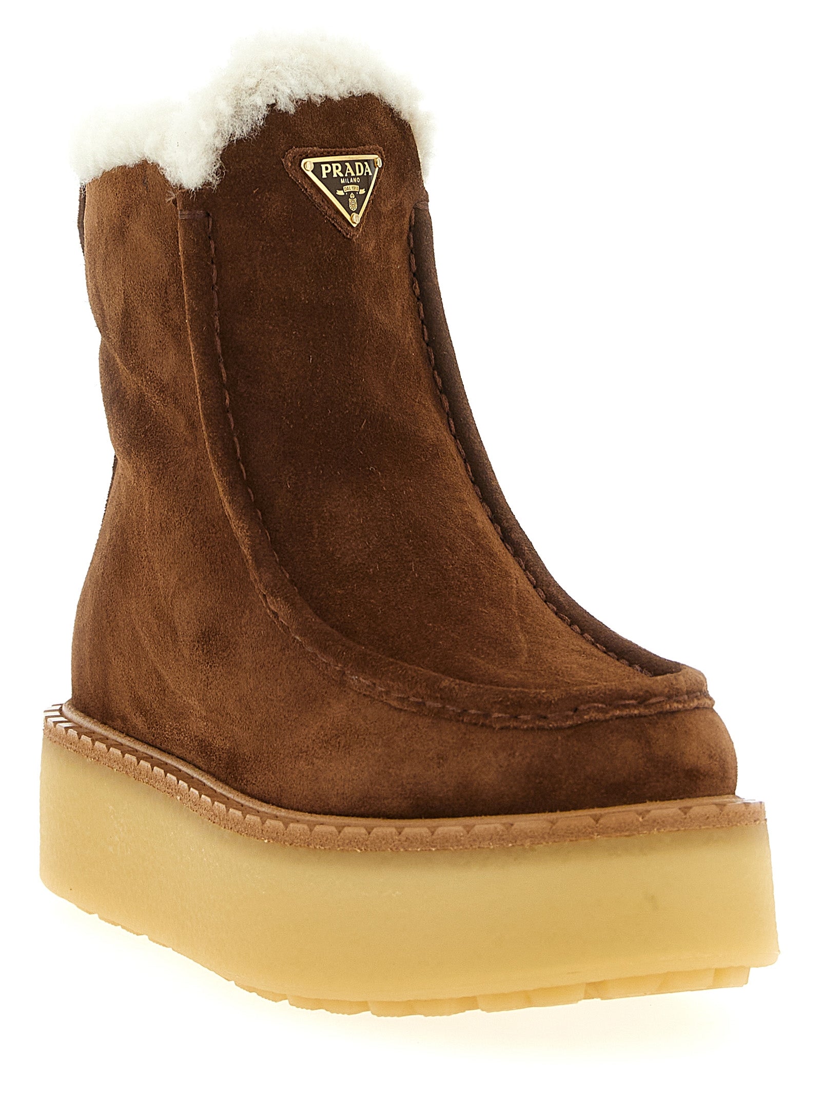 Prada Suede Ankle Boots