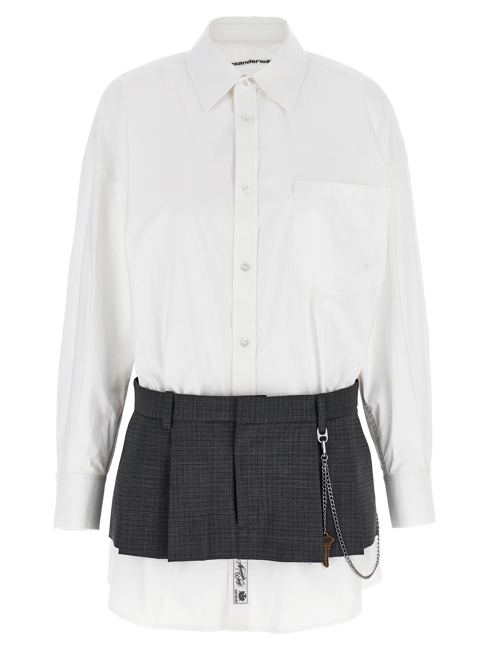 Alexander Wang 'Pre-Styled Shirt Dress W Chain' Dress