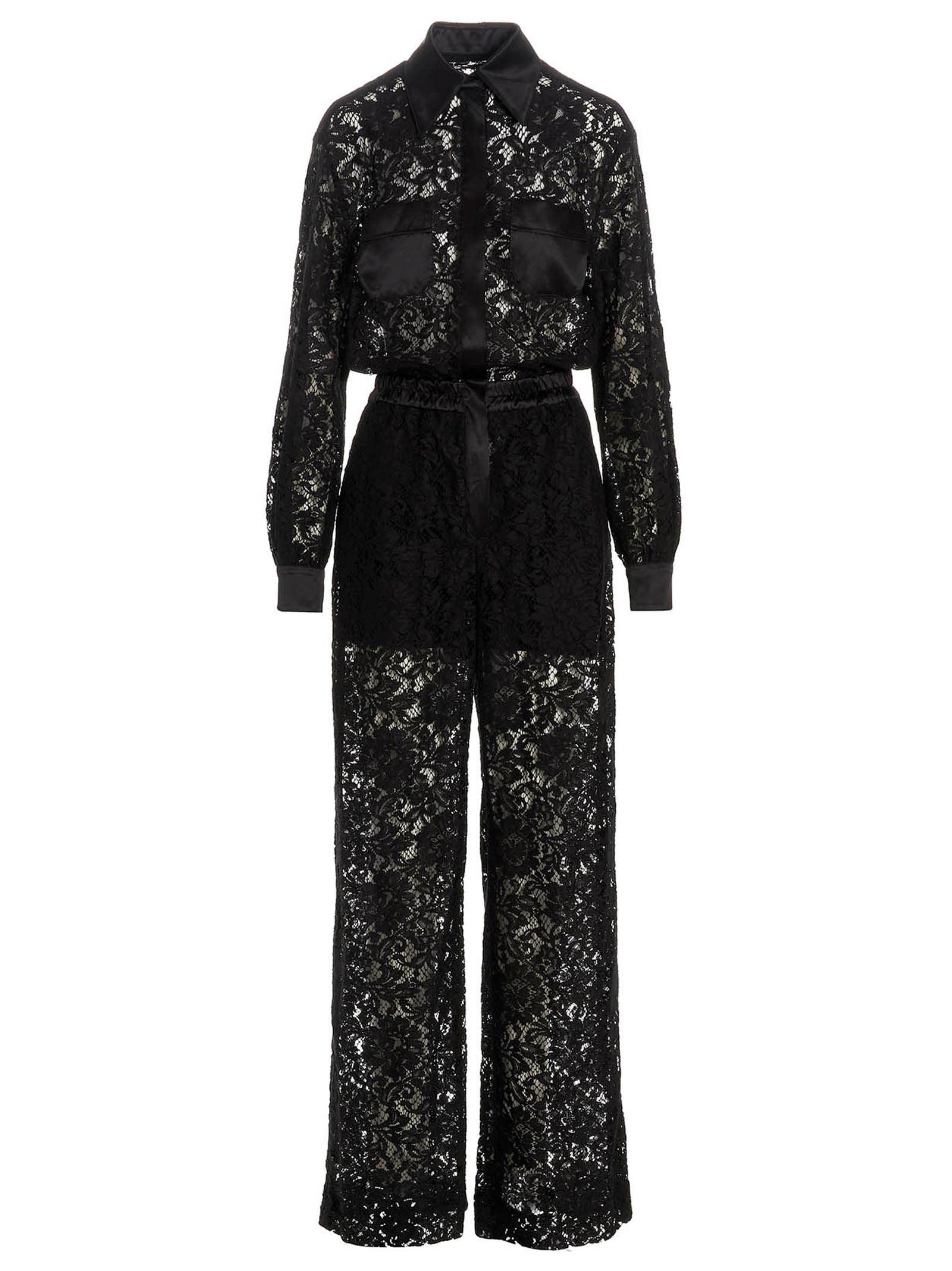 Dolce & Gabbana Cord Lace One-Length Bodysuit