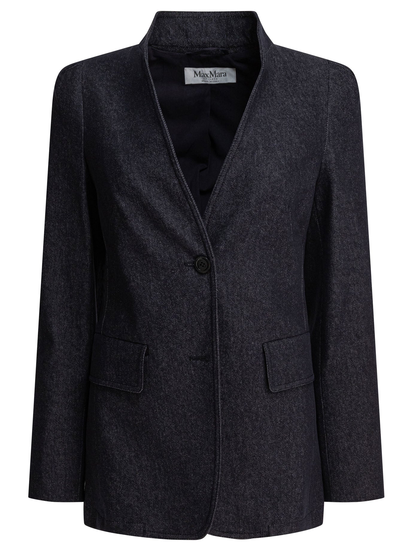 Max Mara Denim-Effect Blazer