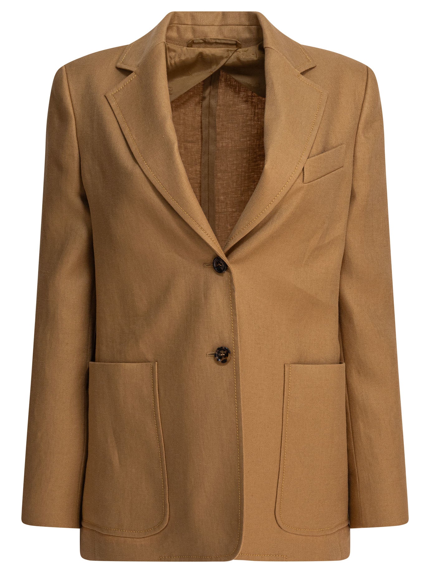Max Mara Single-Breasted Linen Blazer