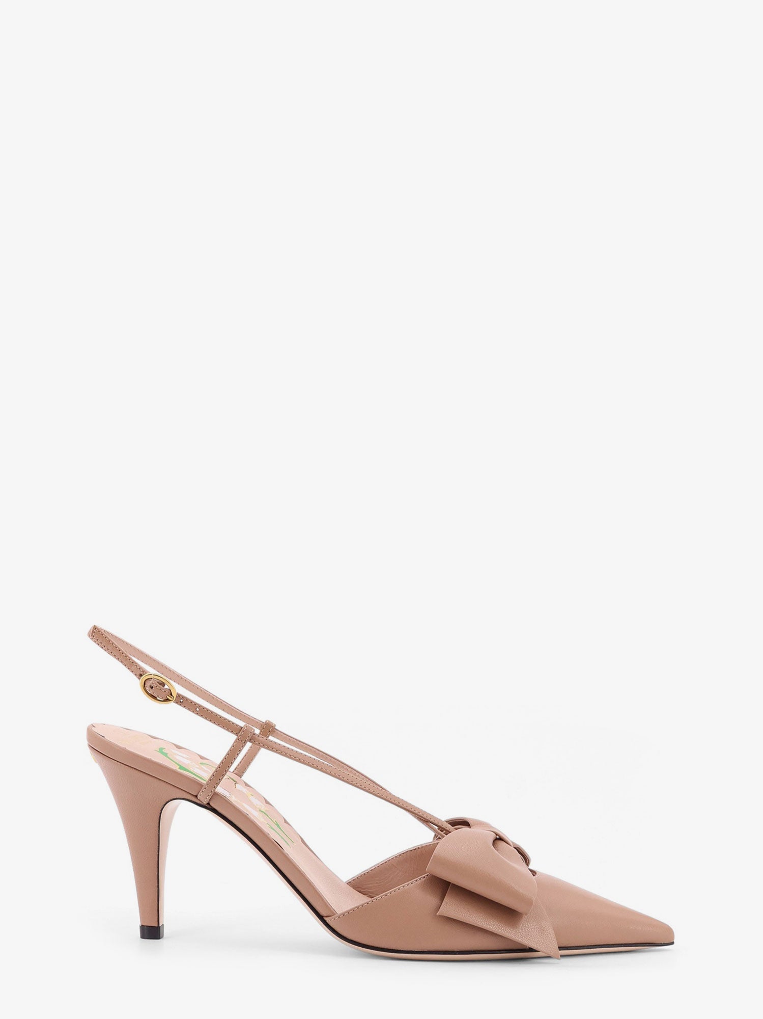 Valentino Bowow Leather Decolleté Slingback